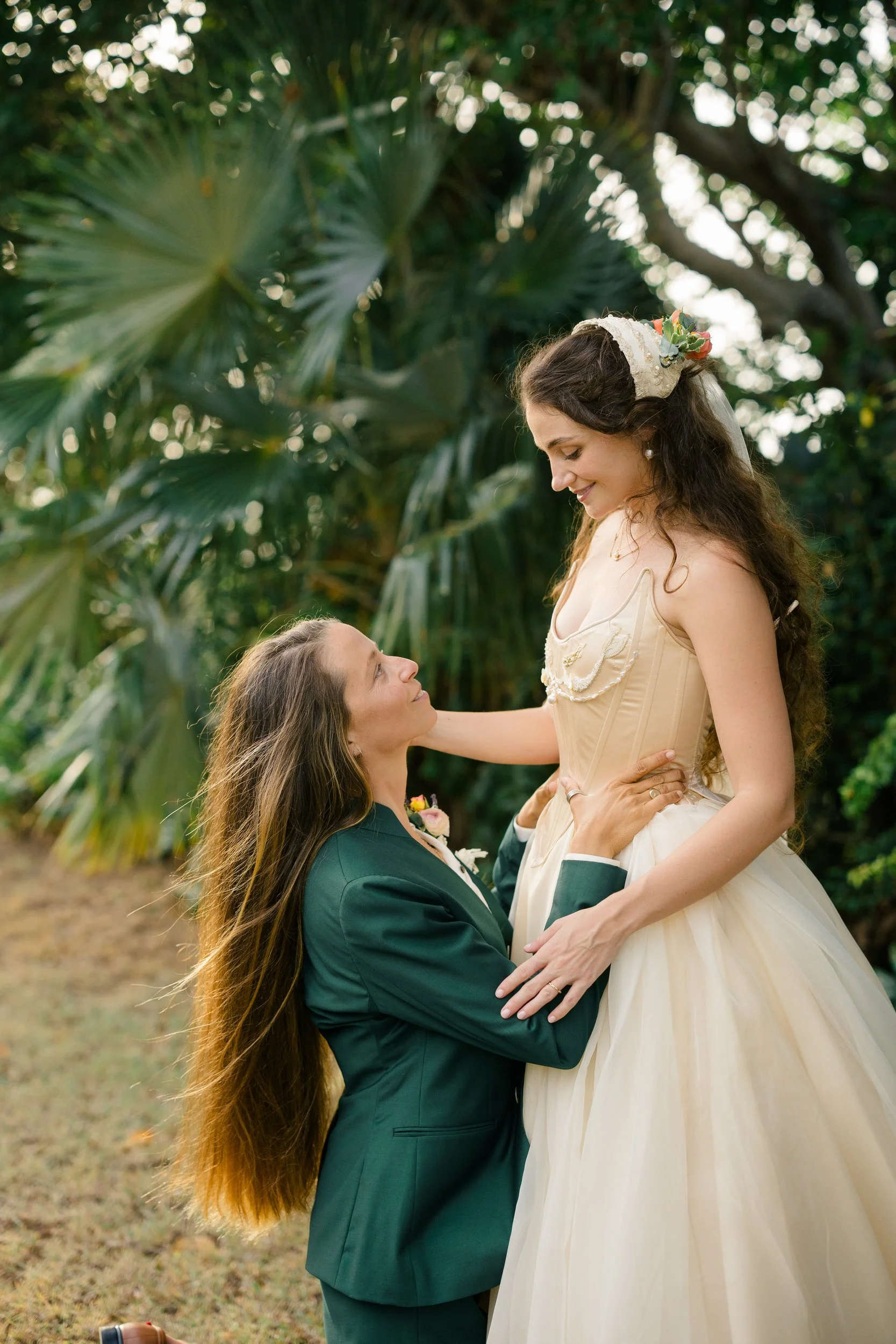 Wedding portraits at The Hideaway at Hull Bay in St. Thomas.