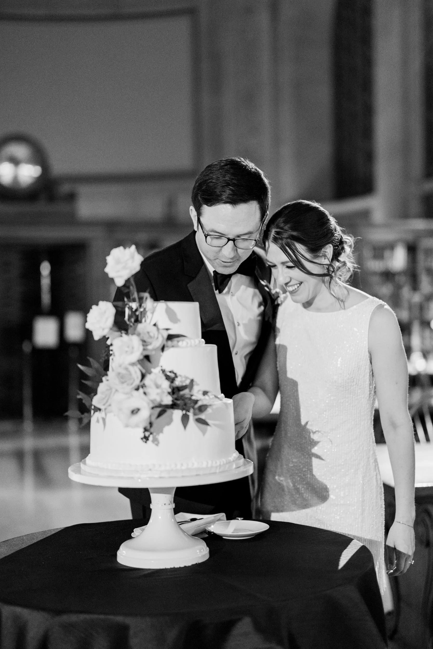 Wedding cake at Boston Public Library Wedding