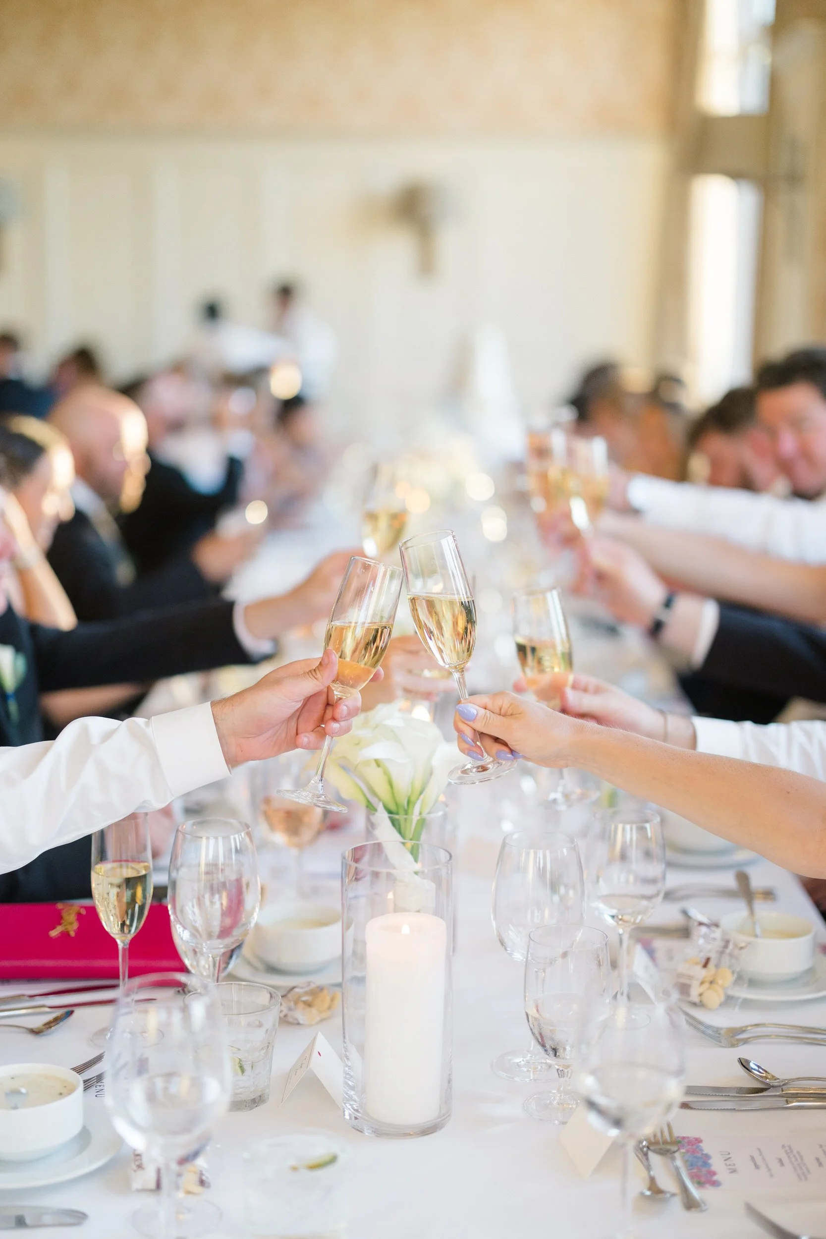 Wedding reception celebration at Ocean Edge Resort