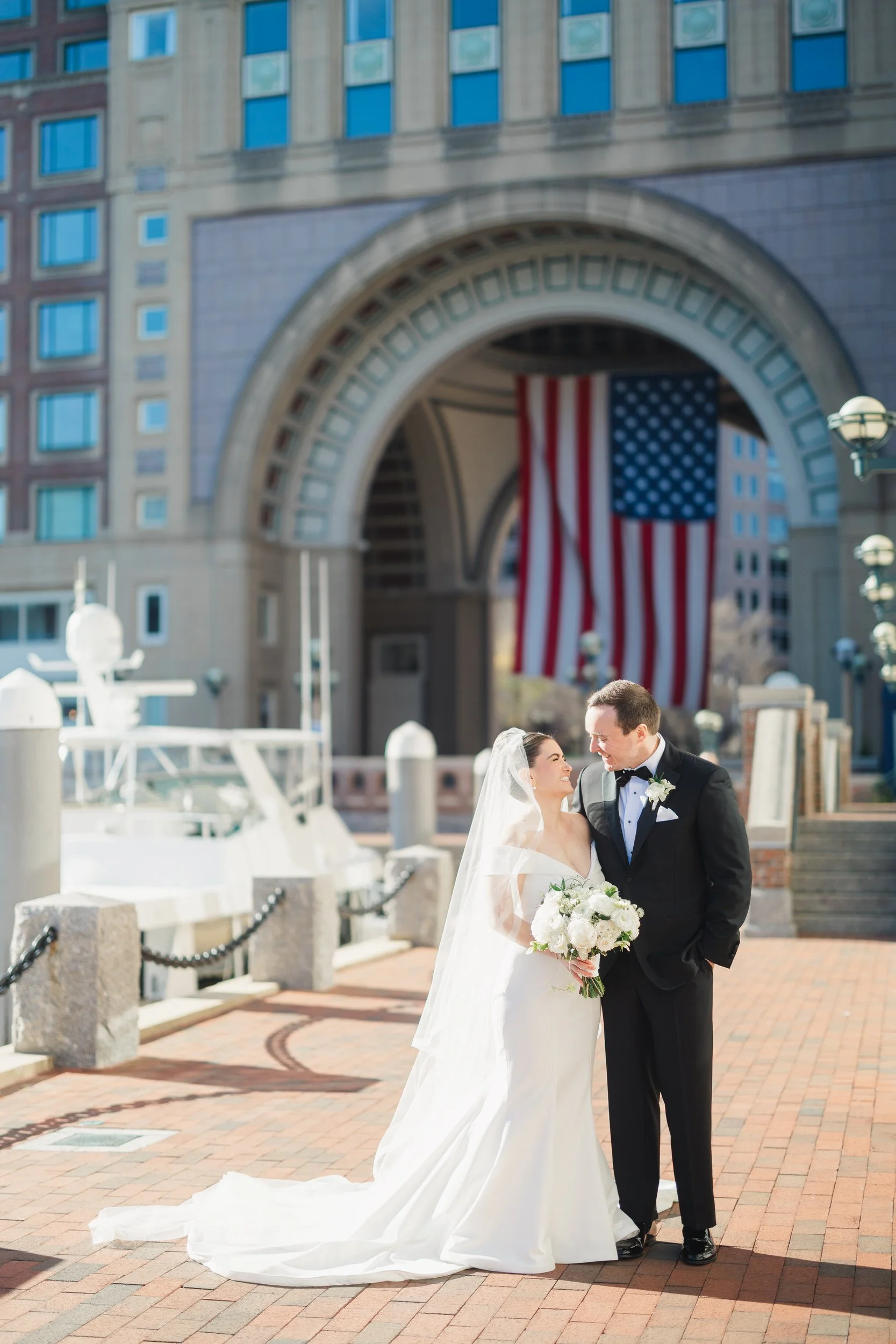 Documentary couple portraits captured at the Boston Harbor Hotel