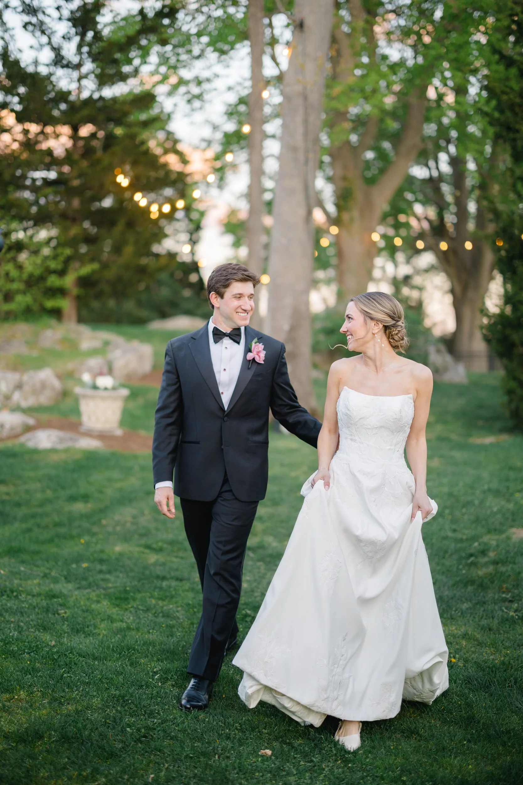 Luxury golden hour portraits at Beverly Massachusetts wedding