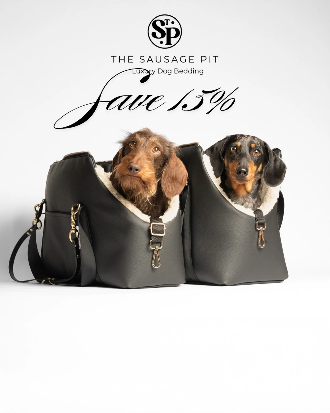 It&rsquo;s not very often we give out discount codes for the Soho Carriers.. but with all this rain we feel like we need to!
.
Our Sohos are rain resistant using the best quality Faux Leathers we can source..
-Designed for Dachshunds longer bodies wi