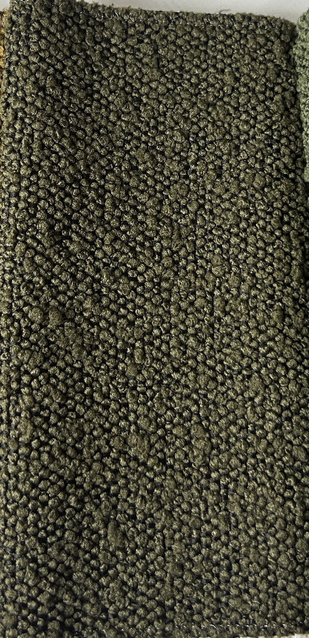 The Burford Bed- Olive Boucle