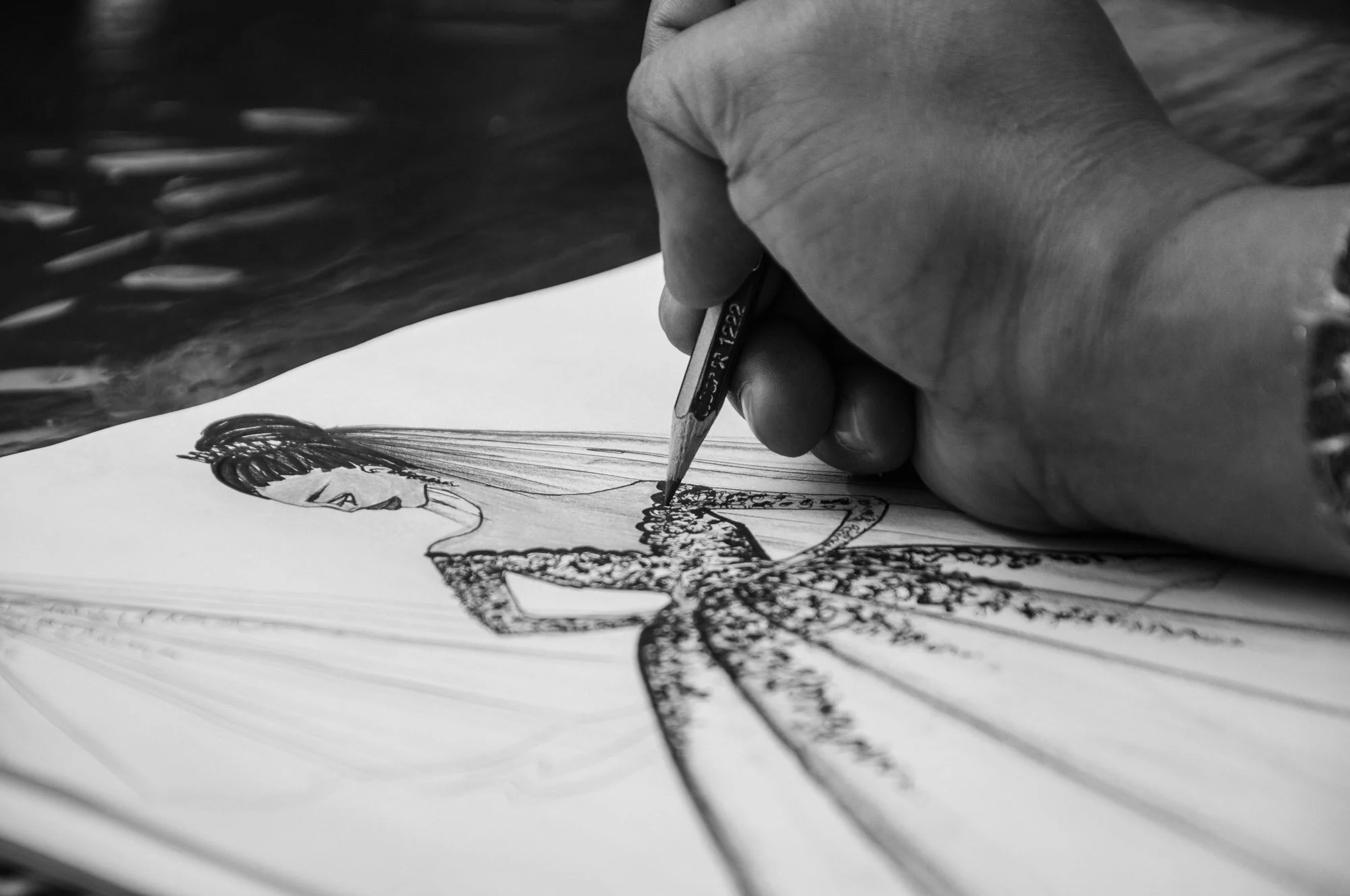 Designer manufacturing process at Sara’s Secrets Tailoring Workshop