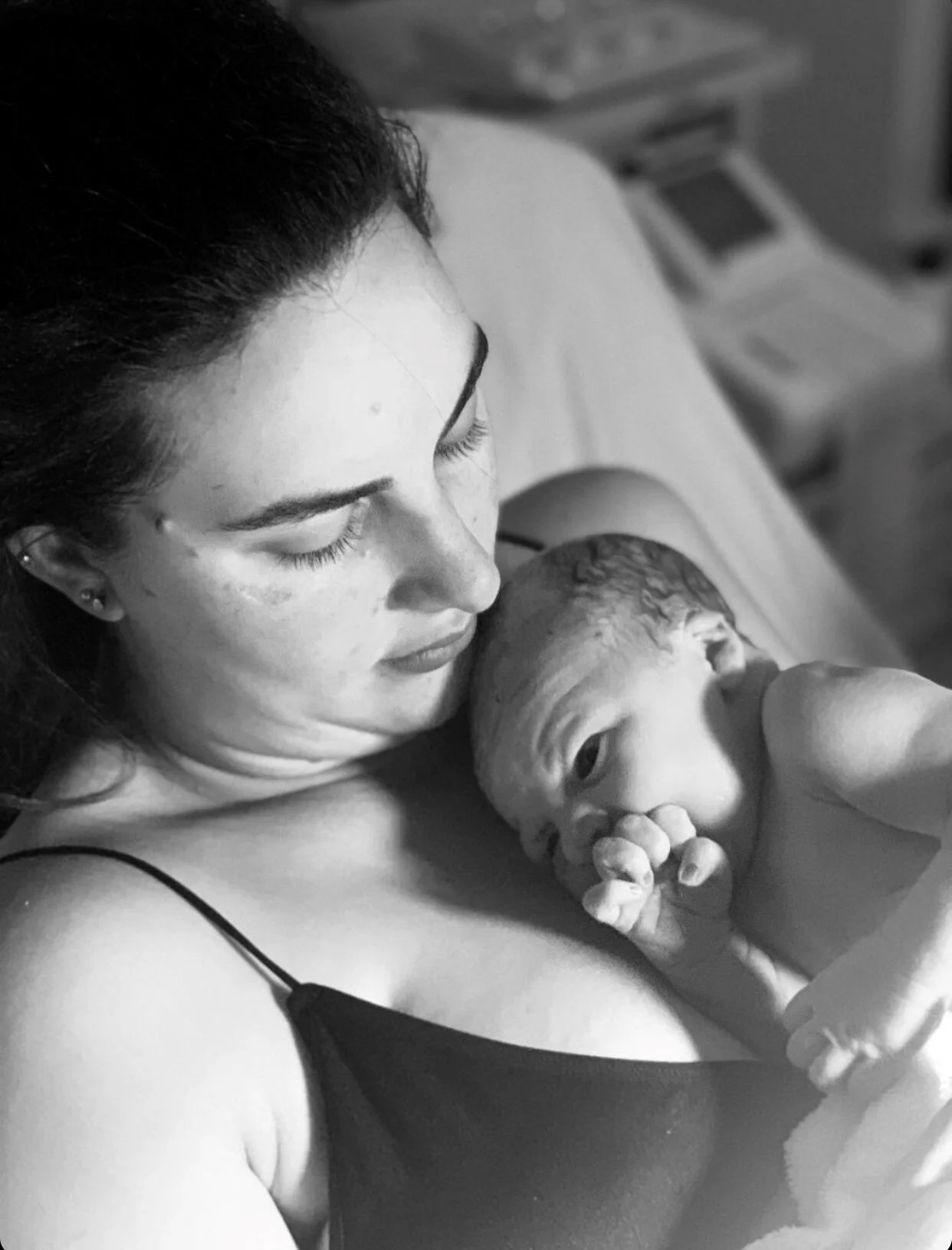 We dimmed the lights, set up our diffuser put our music on and made the room our own / Georgia