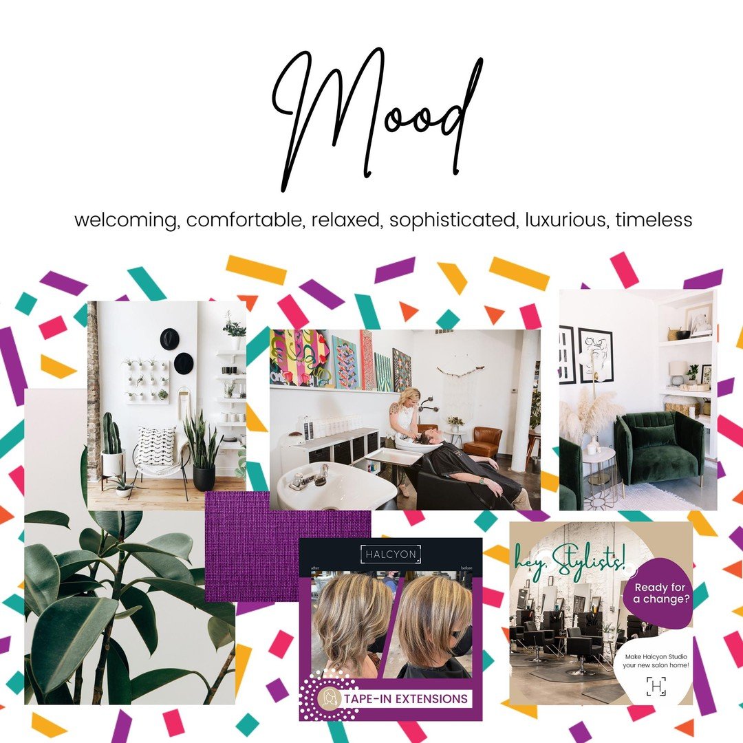 How do you want your brand to make people feel? Your brand's visual aesthetic creates an emotional connection with your customers. 
.
It is Halcyon Studio's mission to provide a comfortable and relaxing atmosphere for all their clients. They believe 
