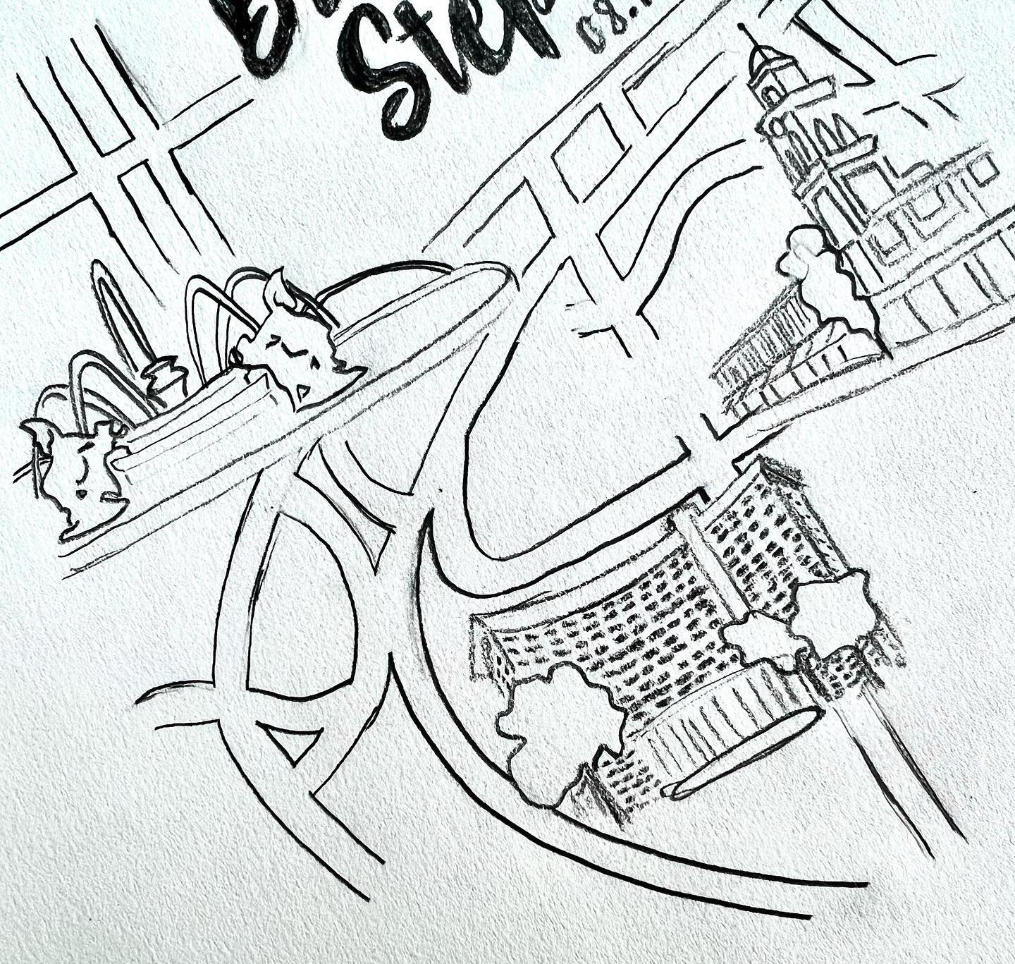 Fun project in the works! Save the Date for a Kansas City Plaza wedding. ✍🏼 Did you know I also do hand lettering and illustration? Now you do! 🤗 
#wip #handlettering #illustration #weddinginvitation #savethedate