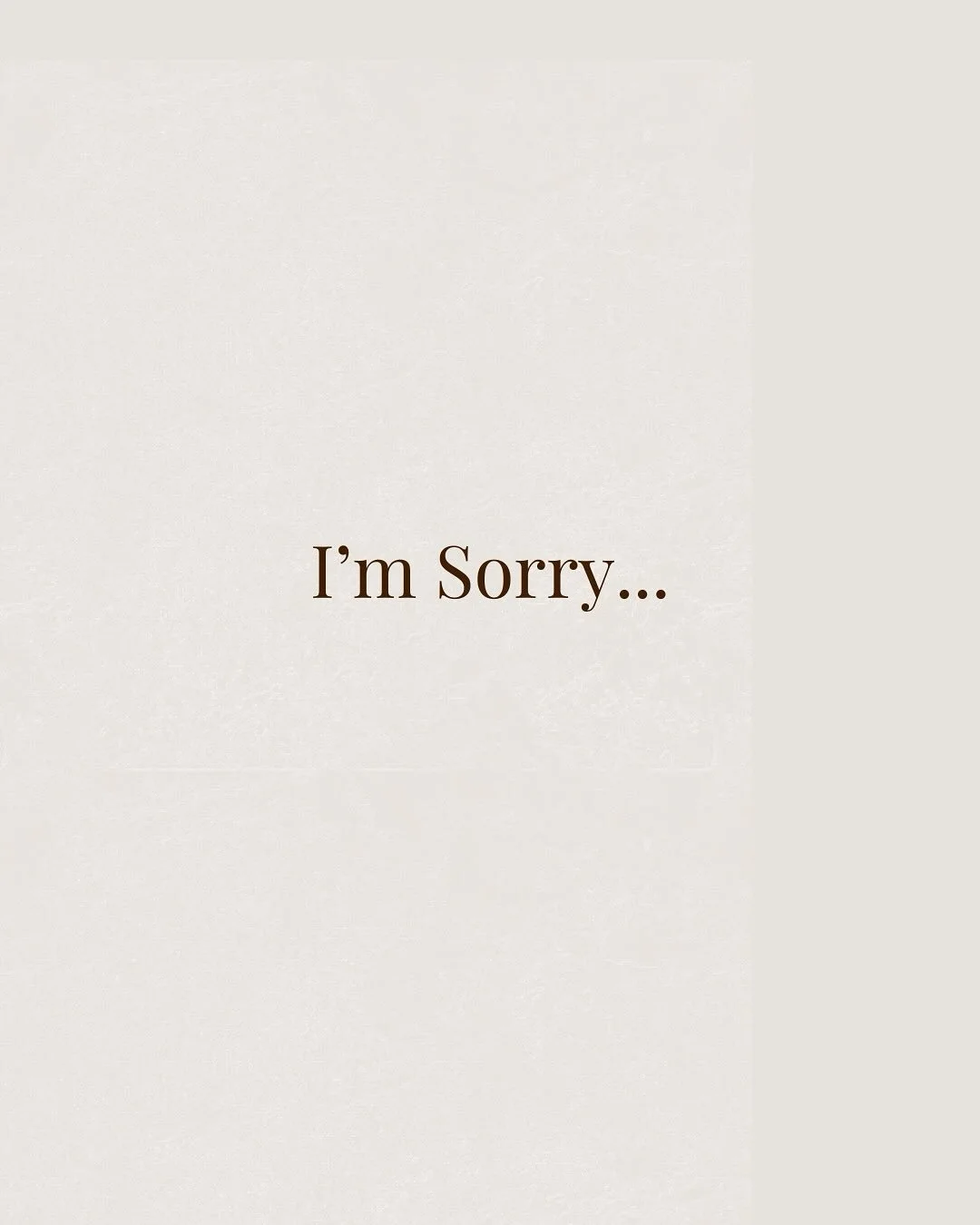 I&rsquo;m Sorry.

It had to be said.

Influenced by @thesocialpaige 

#themamasalchemist #influenced #pregnancysupport #pregnancyacupuncture