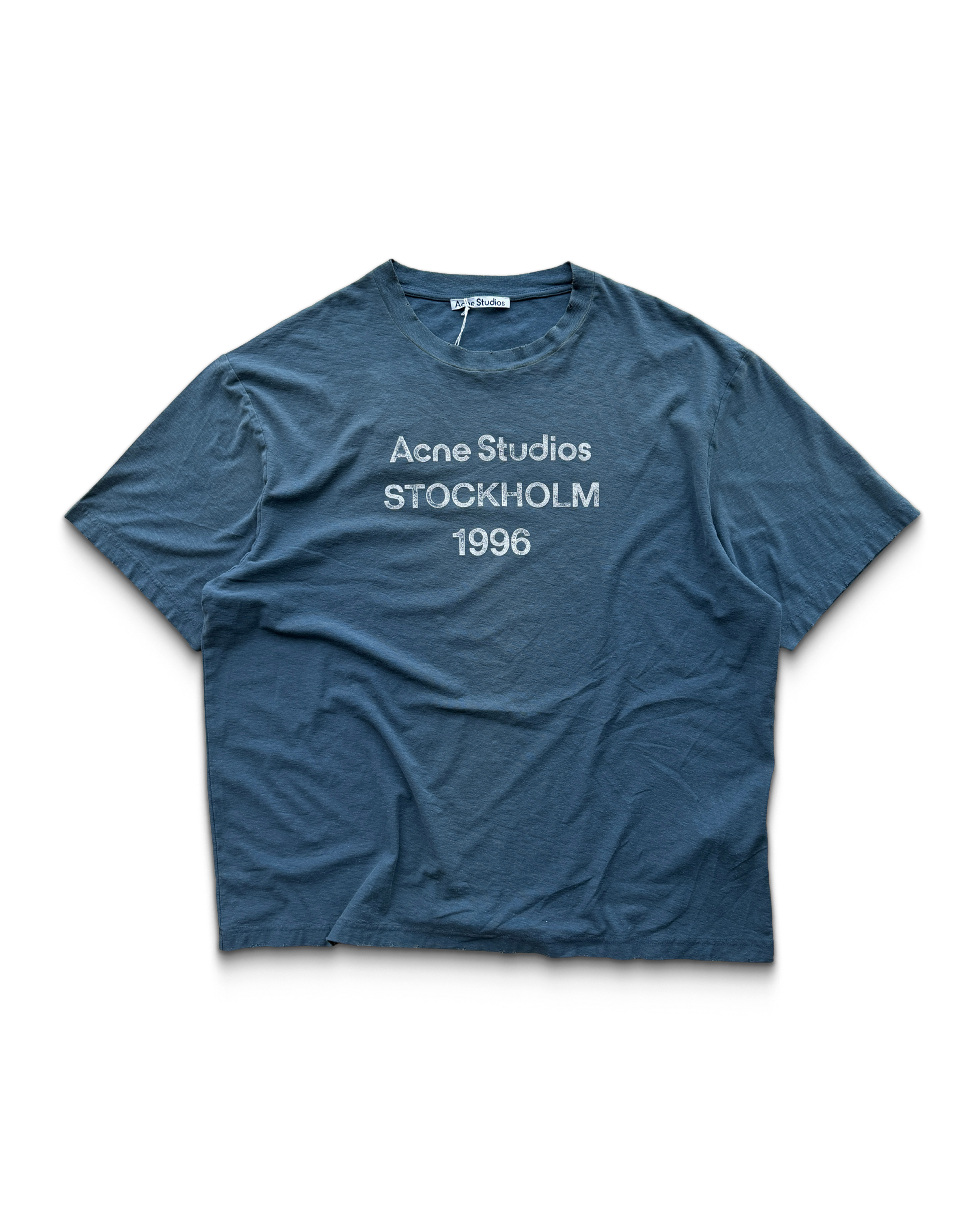 Deep Blue 1996 Logo Distressed T-Shirt