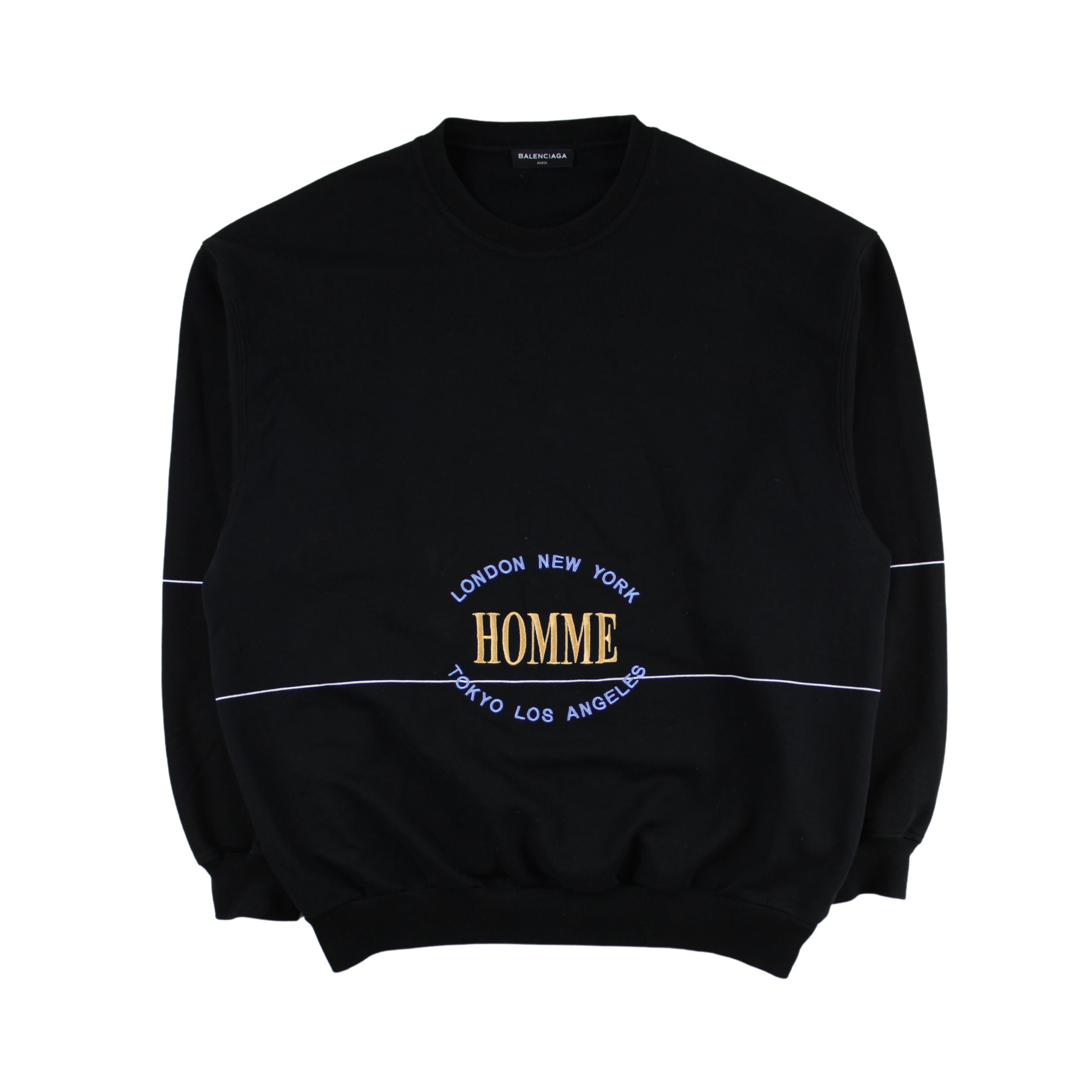 The Bradery  Sweatshirt Balenciaga Logo  Gris  Homme