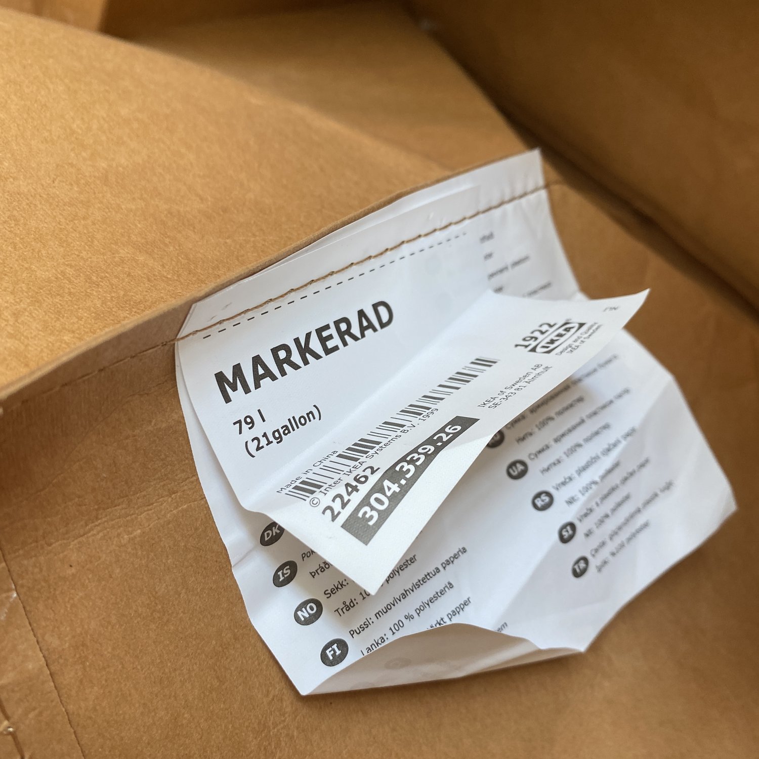 MARKED EU: Virgil Abloh x IKEA Markerad Shopping Bag MARKED EU: Virgil Abloh x IKEA Markerad Shopping Bag