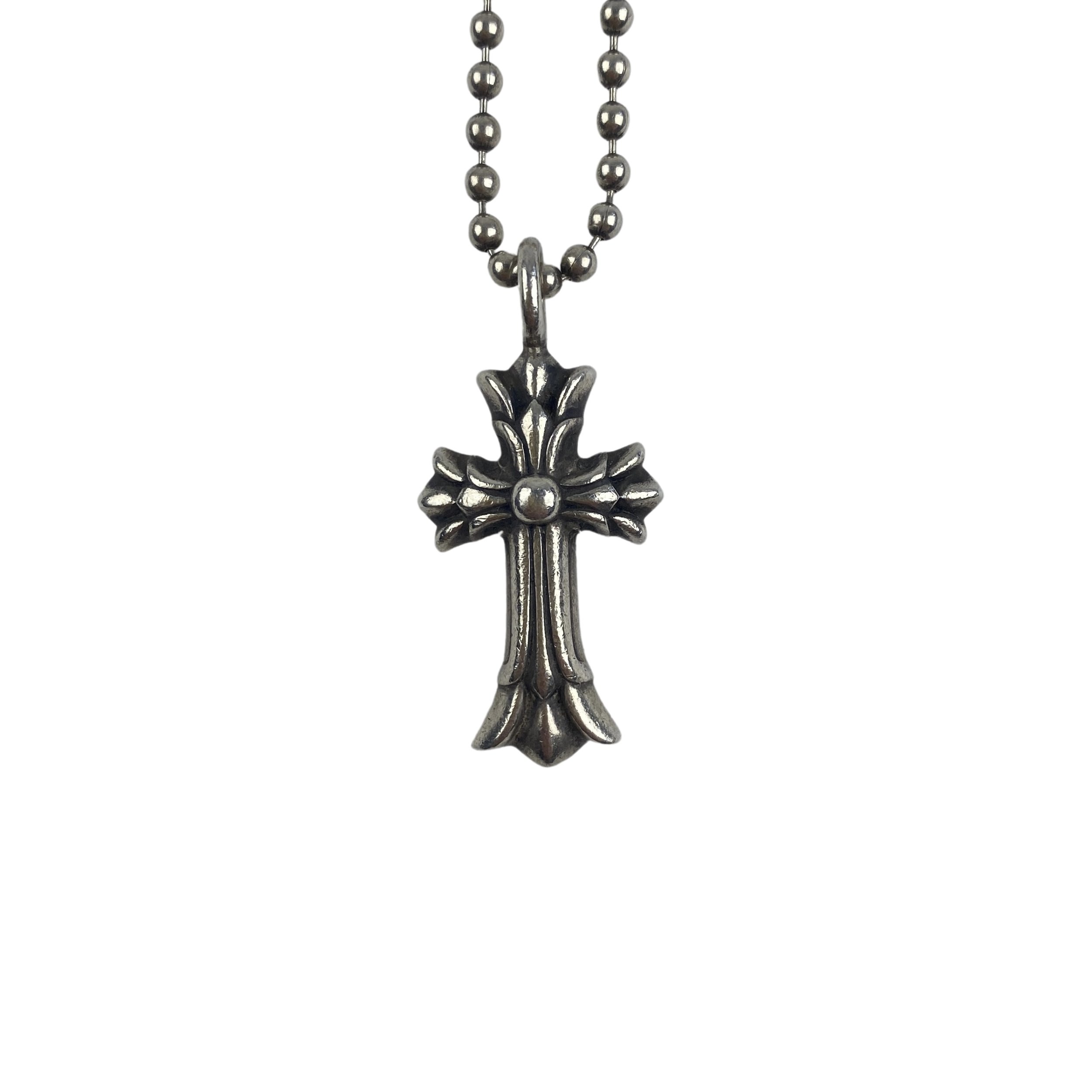 MARKED EU: Chrome Hearts Double Crosses Necklace