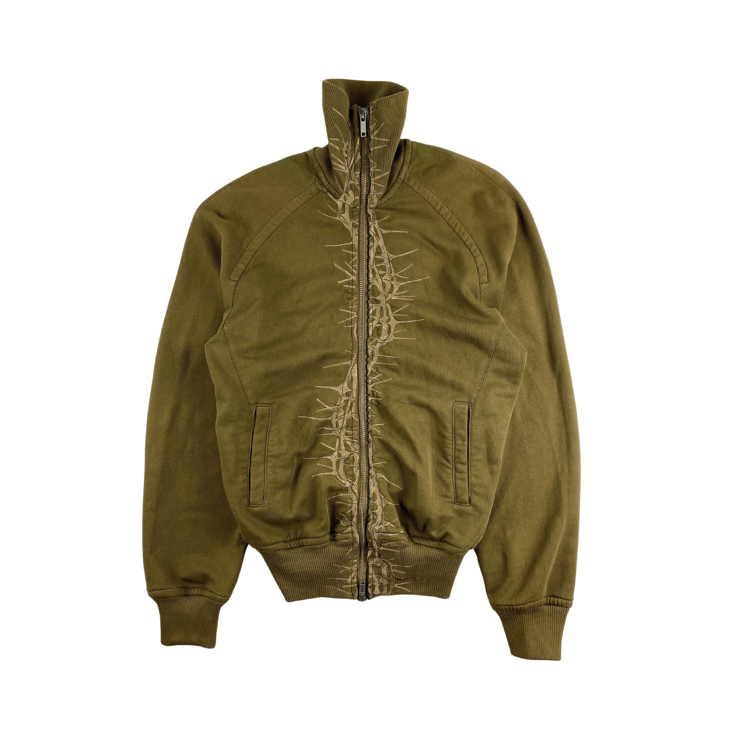 Haider Ackermann FW16 Brown Embroidered Zip Jacket.jpg