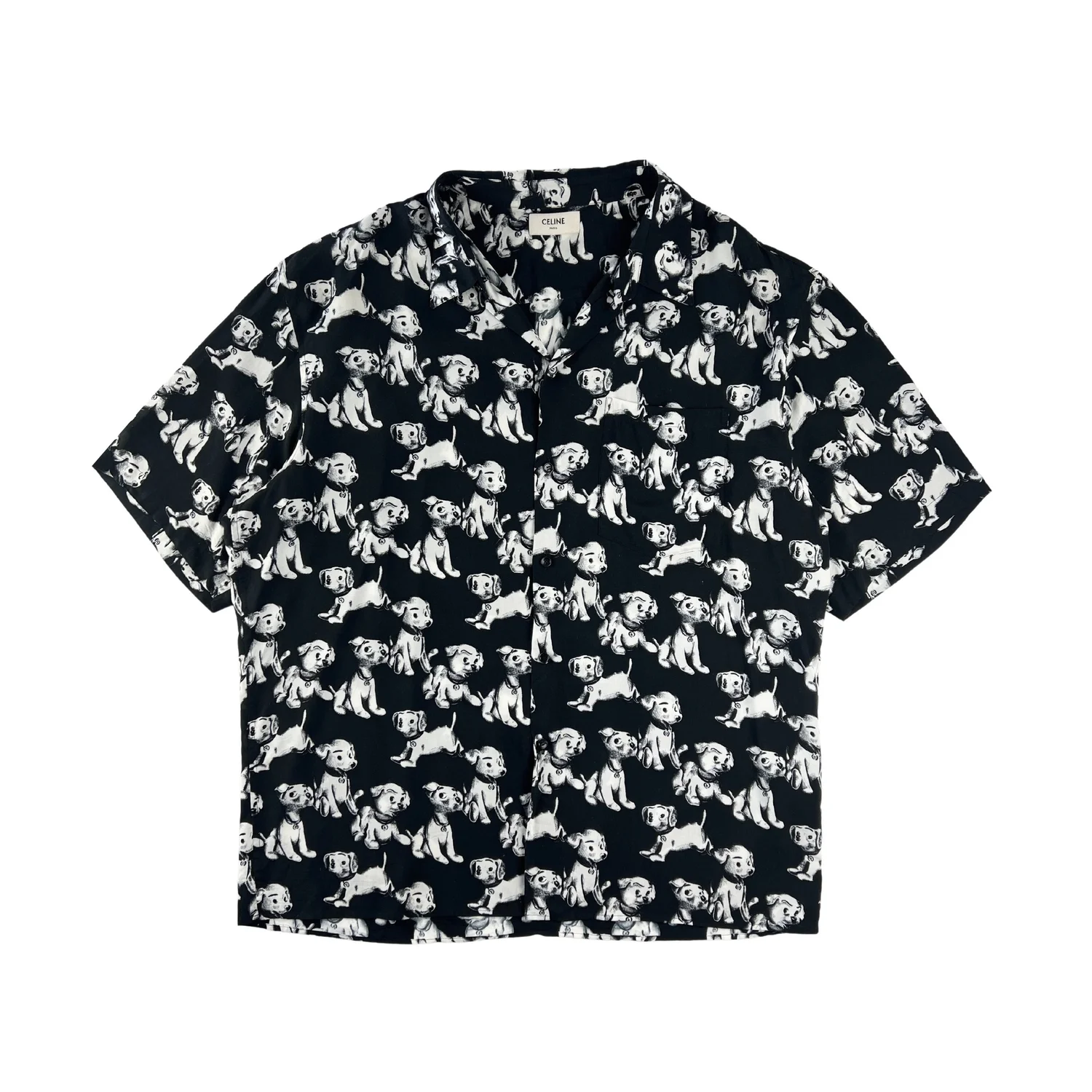 MARKED EU: Celine SS22 Black Puppy Shirt