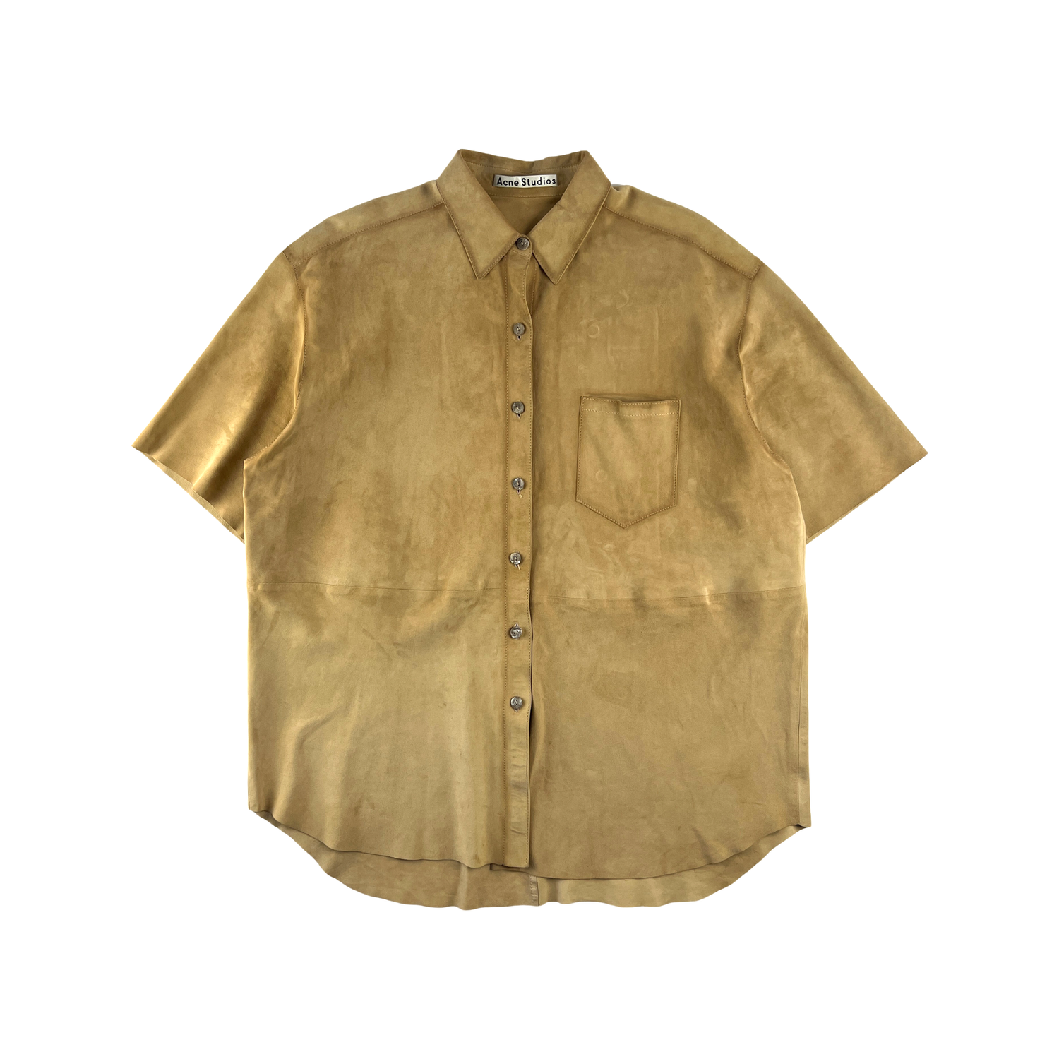 Acne Studios Brown (Acne Studios Brushed Check Overshirt in Brown 