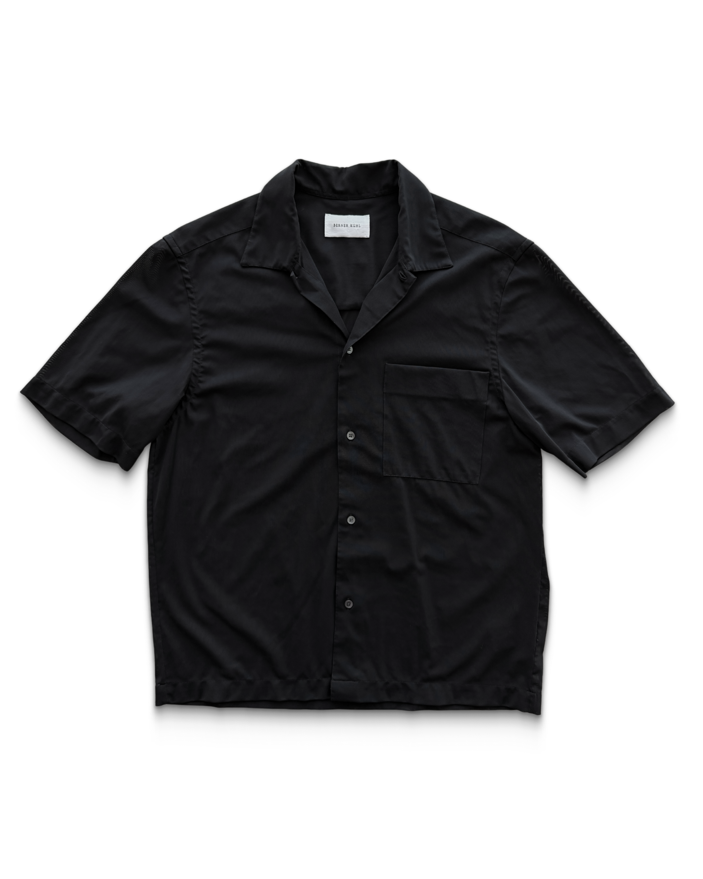 Black Micro Mesh Box Shirt
