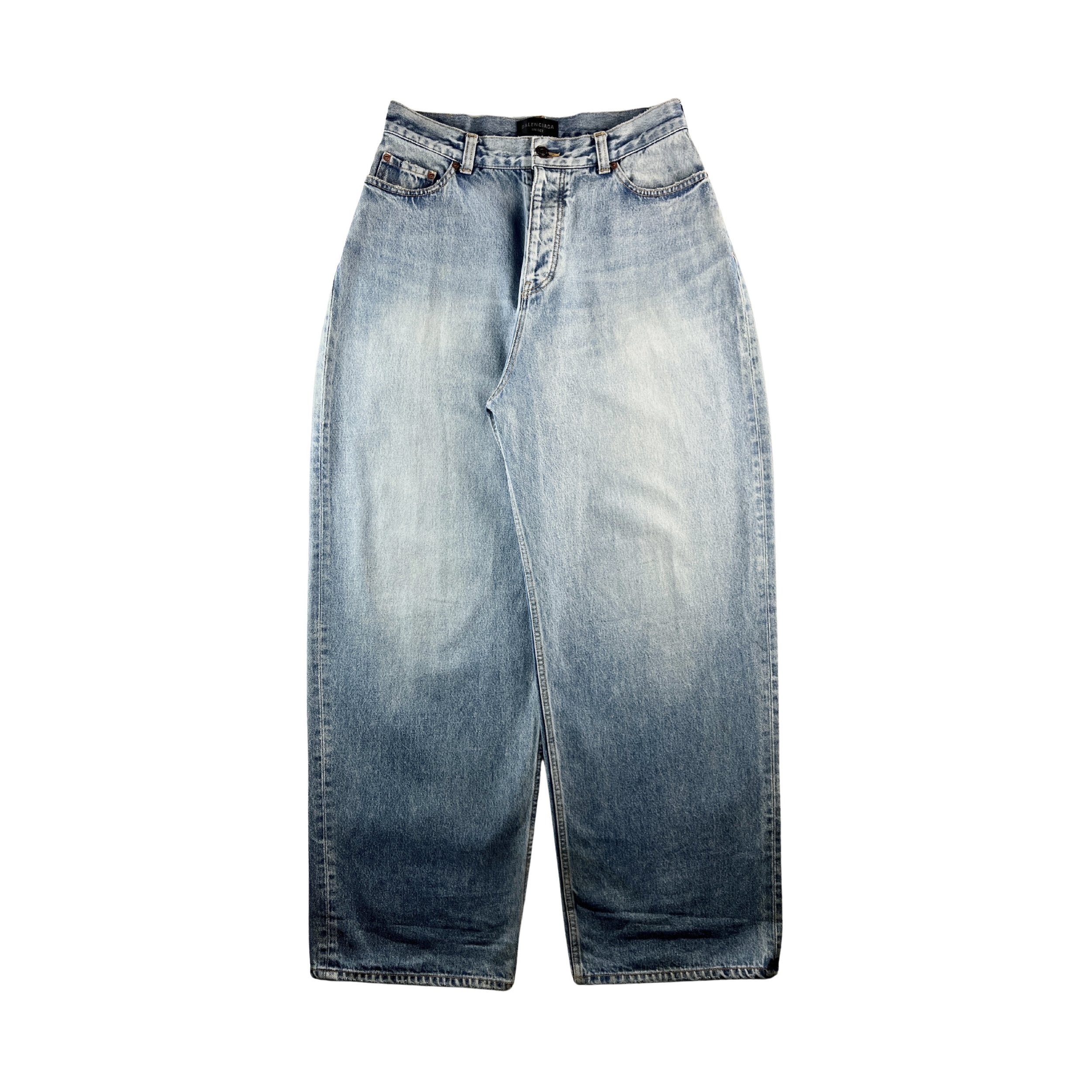 Balenciaga Blue Baggy Jeans