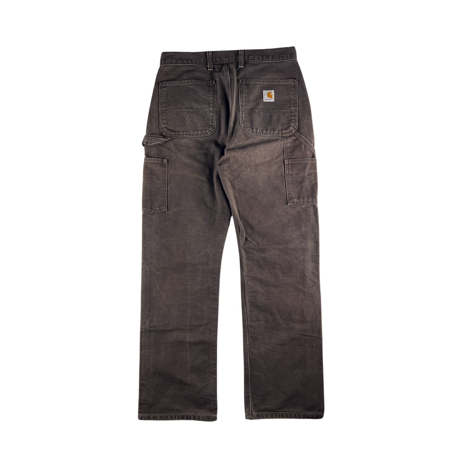 パンツ Used Carhartt DoubleKnee Carpenter Pants Carhartt Double Knee Flannel Lined Brown Carpenter Pants
