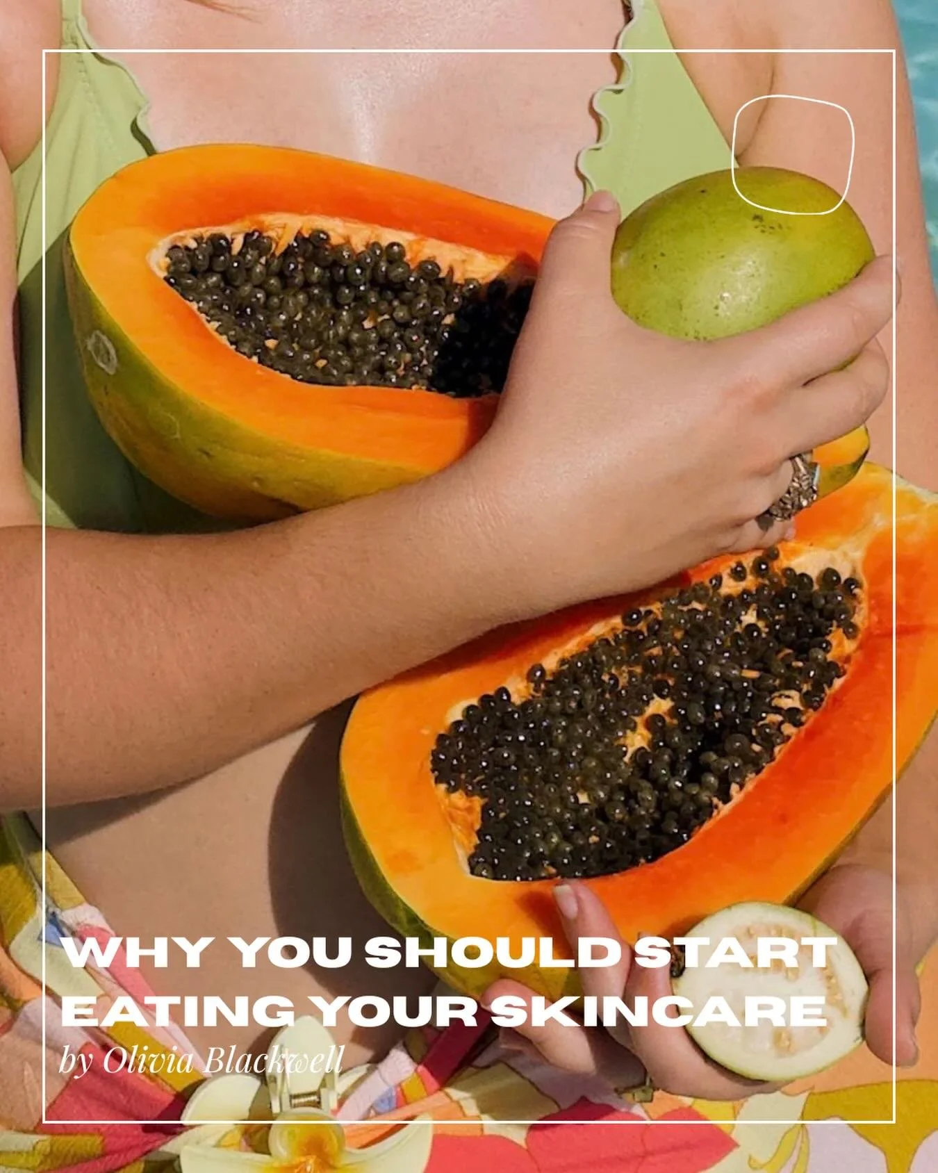 &ldquo;Why You Should Start Eating Your Skincare&rdquo;

The skin is the largest organ of the human body, so taking care of it is vital to our overall health. The skincare world, for the longest time, focused on the external: facial tools, luxurious 