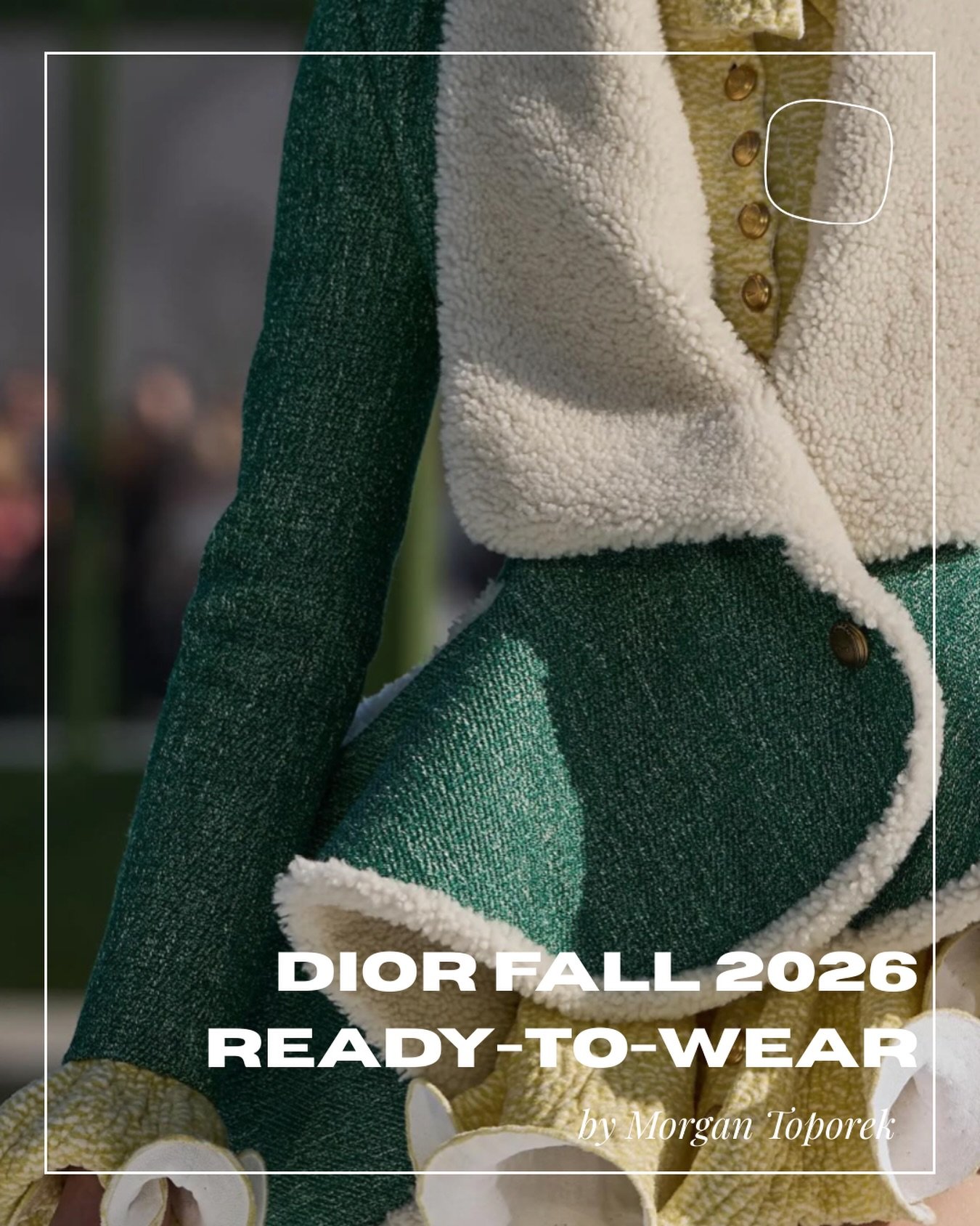 &ldquo;Dior Fall 2026 Ready-to-Wear Collection&rdquo;

The Dior Fall 2026 collection debuted at Jardin des Tuileries in Paris on March 2. The show was held in a beautiful greenhouse, surrounded by lily pads and natural lighting. This setting compleme