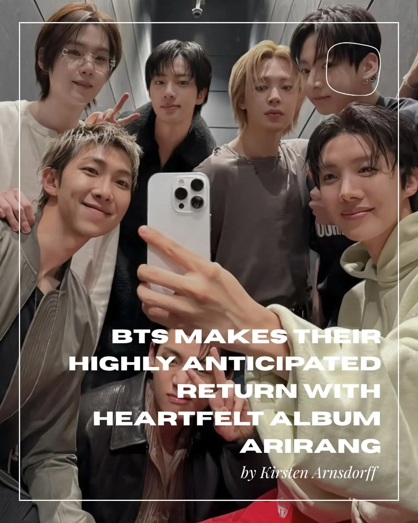&ldquo;BTS Makes Their Highly Anticipated Return with Heartfelt Album ARIRANG&rdquo;

Global K-pop sensation BTS has officially returned after completing their mandatory military service in South Korea. The band has announced not only their long-awai
