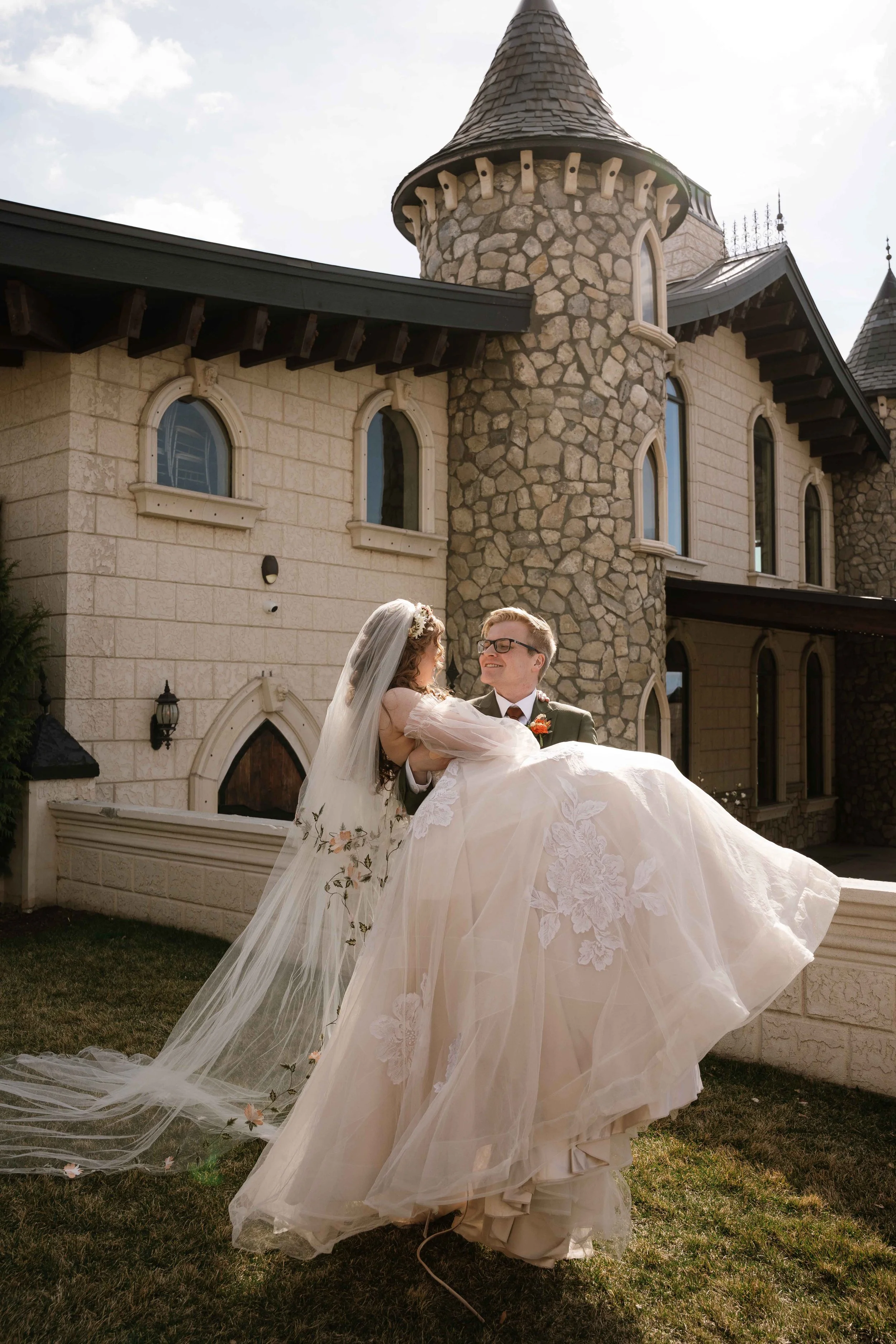 Couple Bridal Photos Wadley Farms Castle Photography