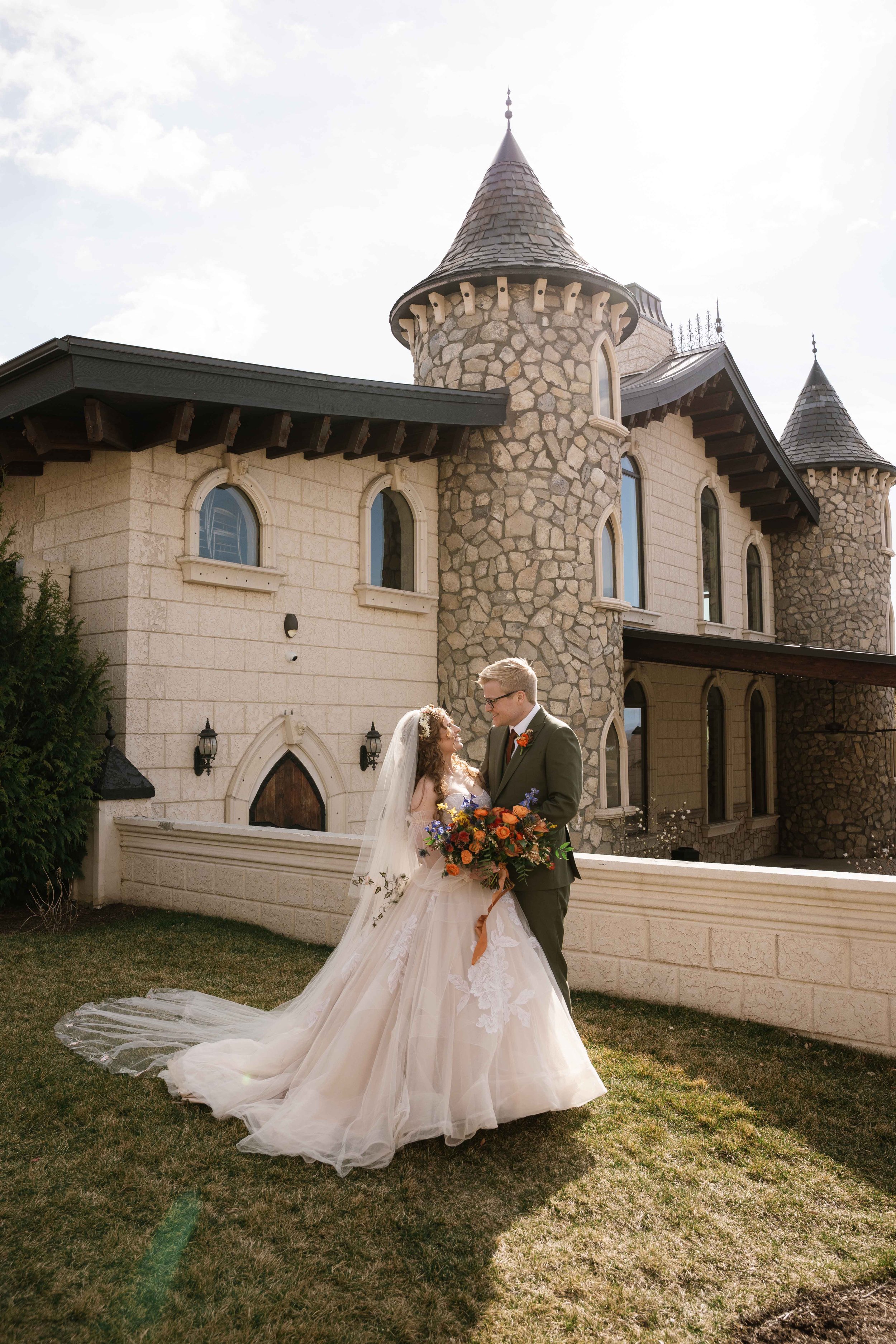 Couple Bridal Photos Wadley Farms Castle Photography