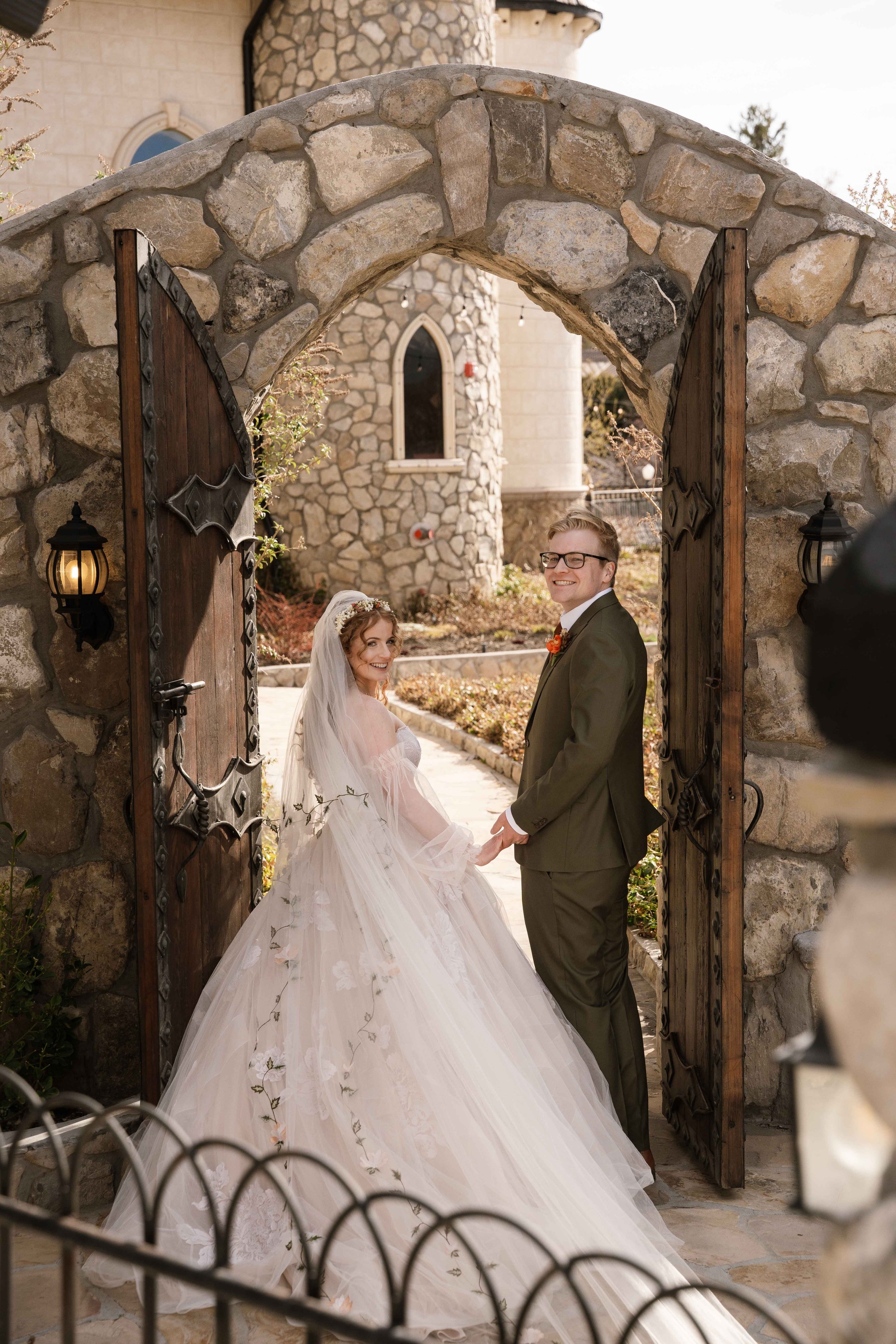 Couple Bridal Photos Wadley Farms Castle Photography