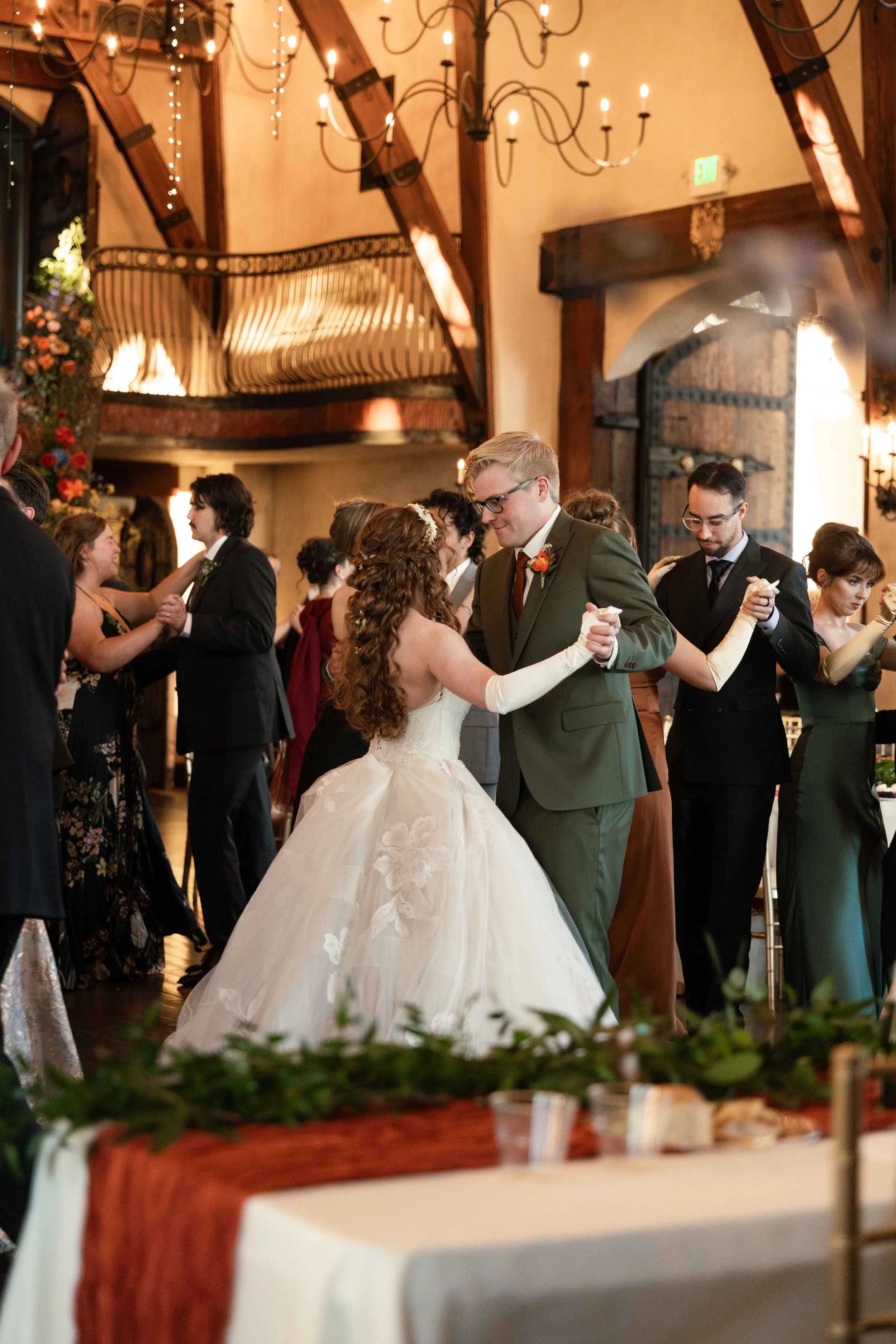 Reception Dancing Photos Wadley Farms Castle Photography