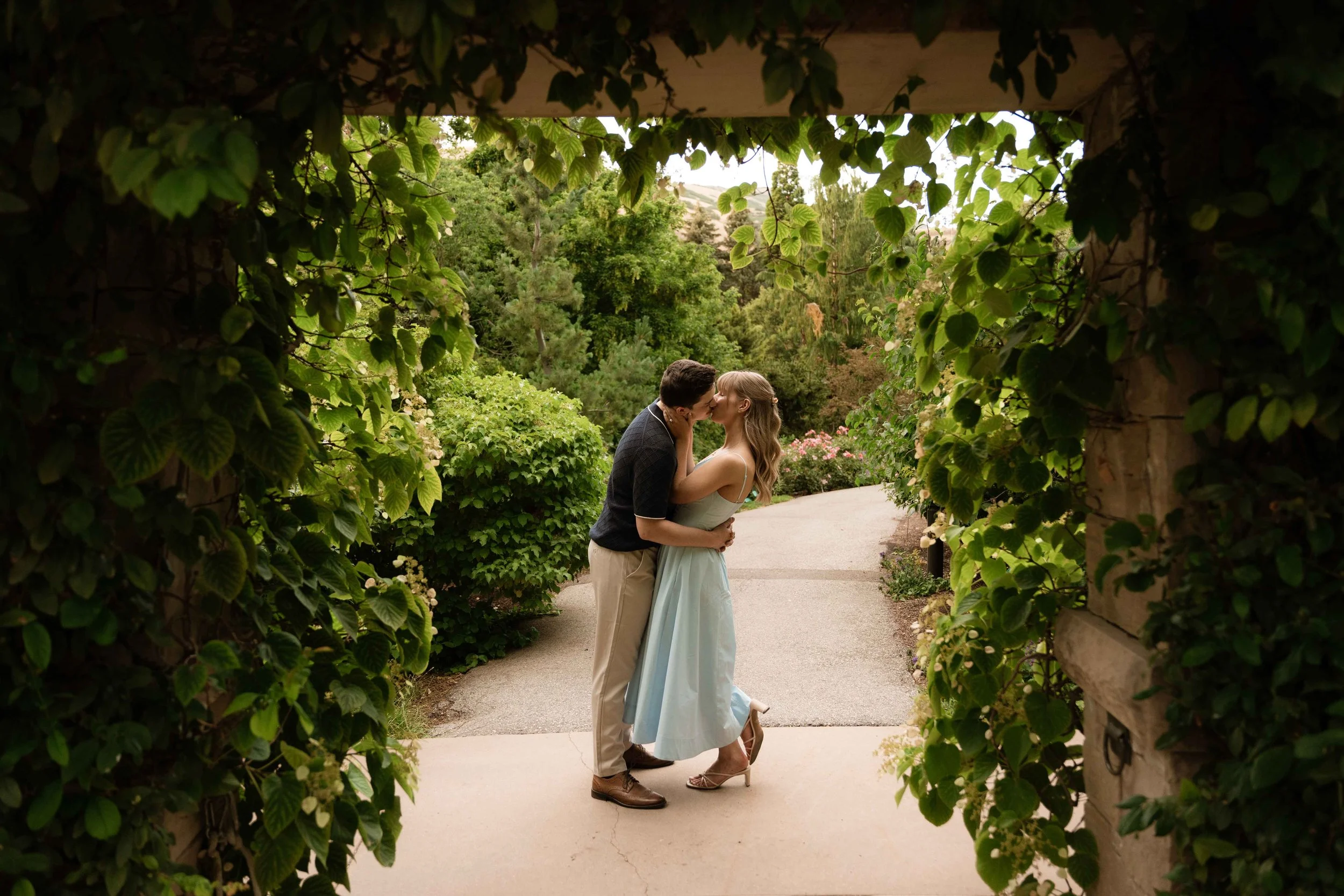 Red Butte Garden, Utah Engagement Photography