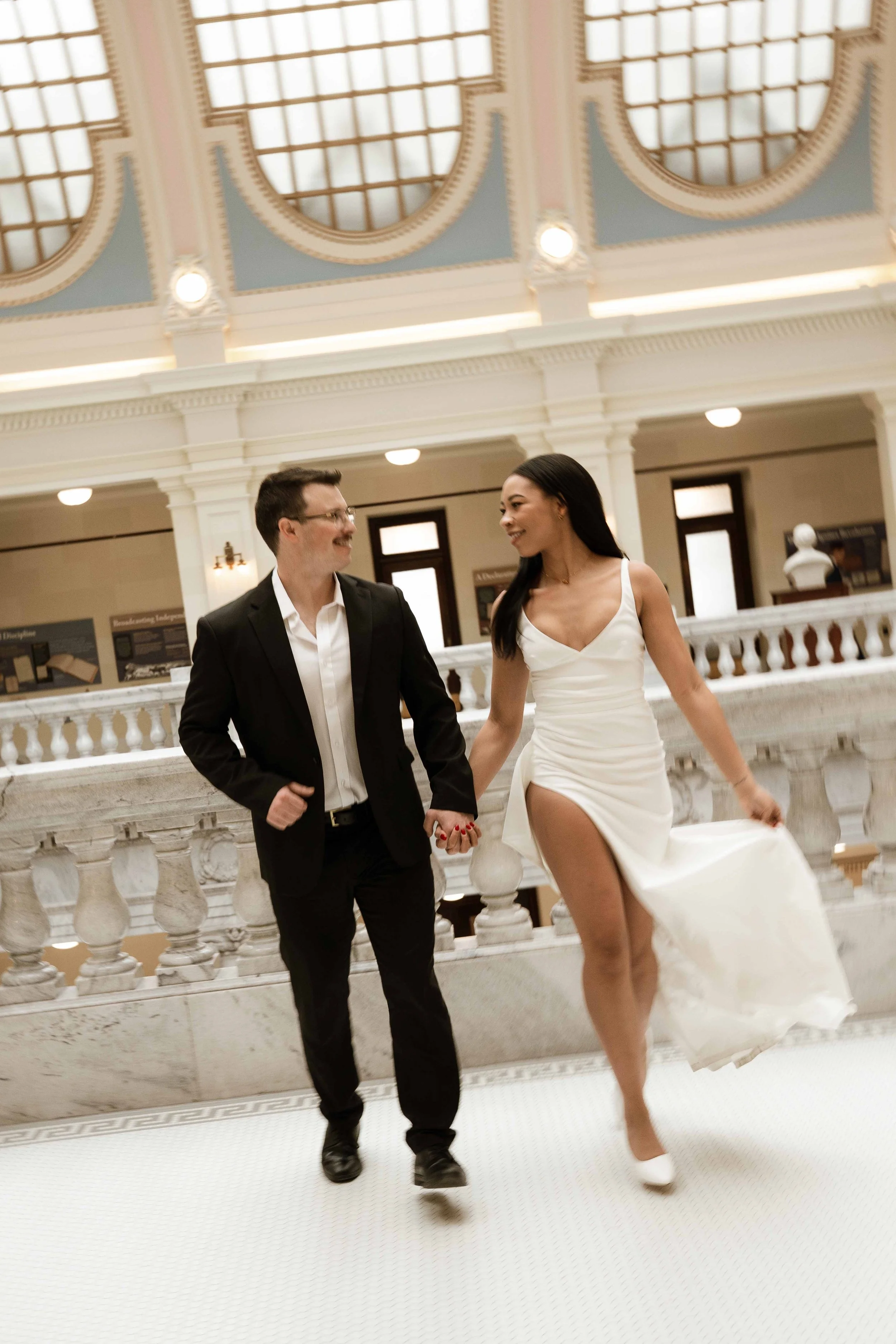 Utah State Capitol Engagement Photography Session