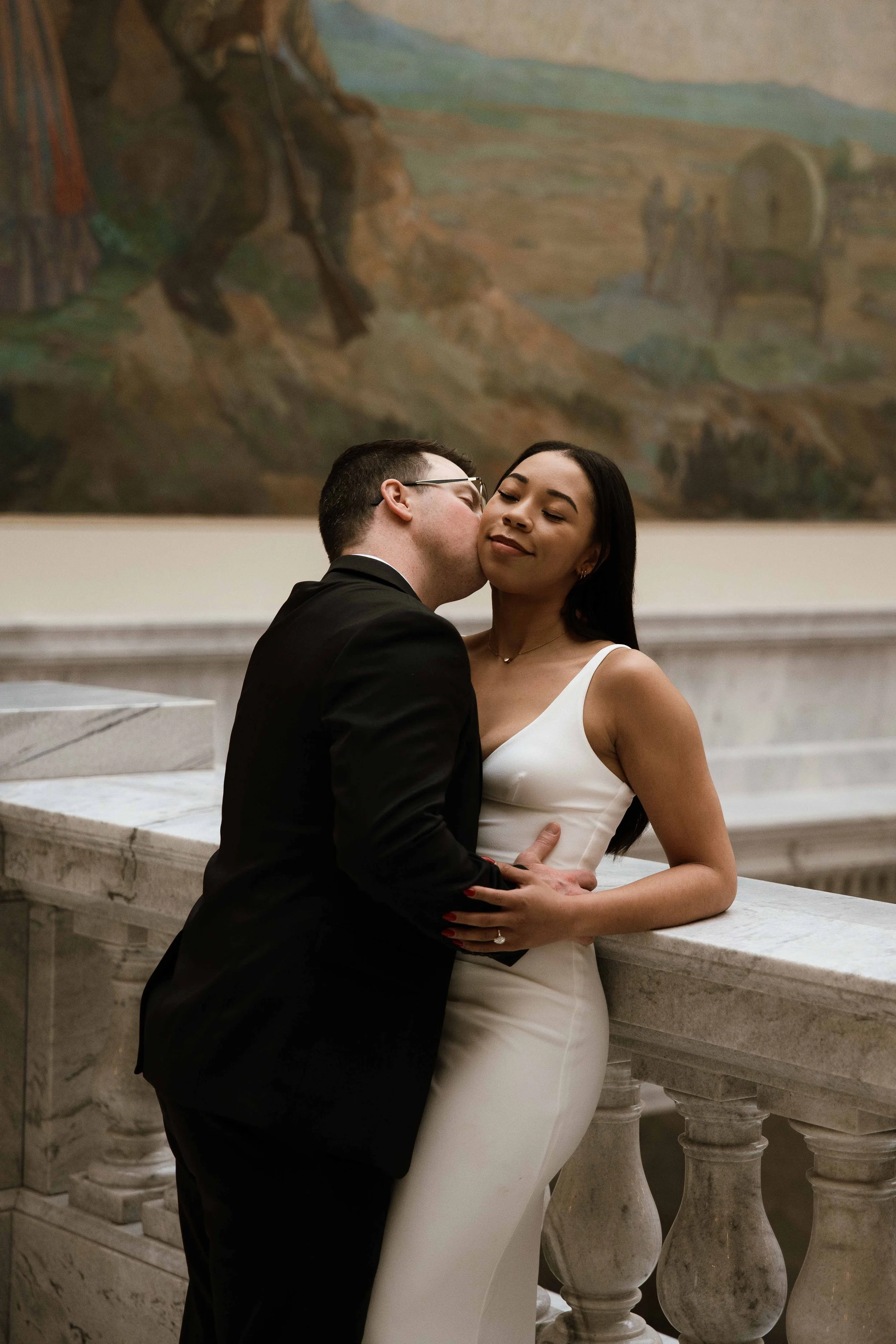 Utah State Capitol Engagement Photography Session