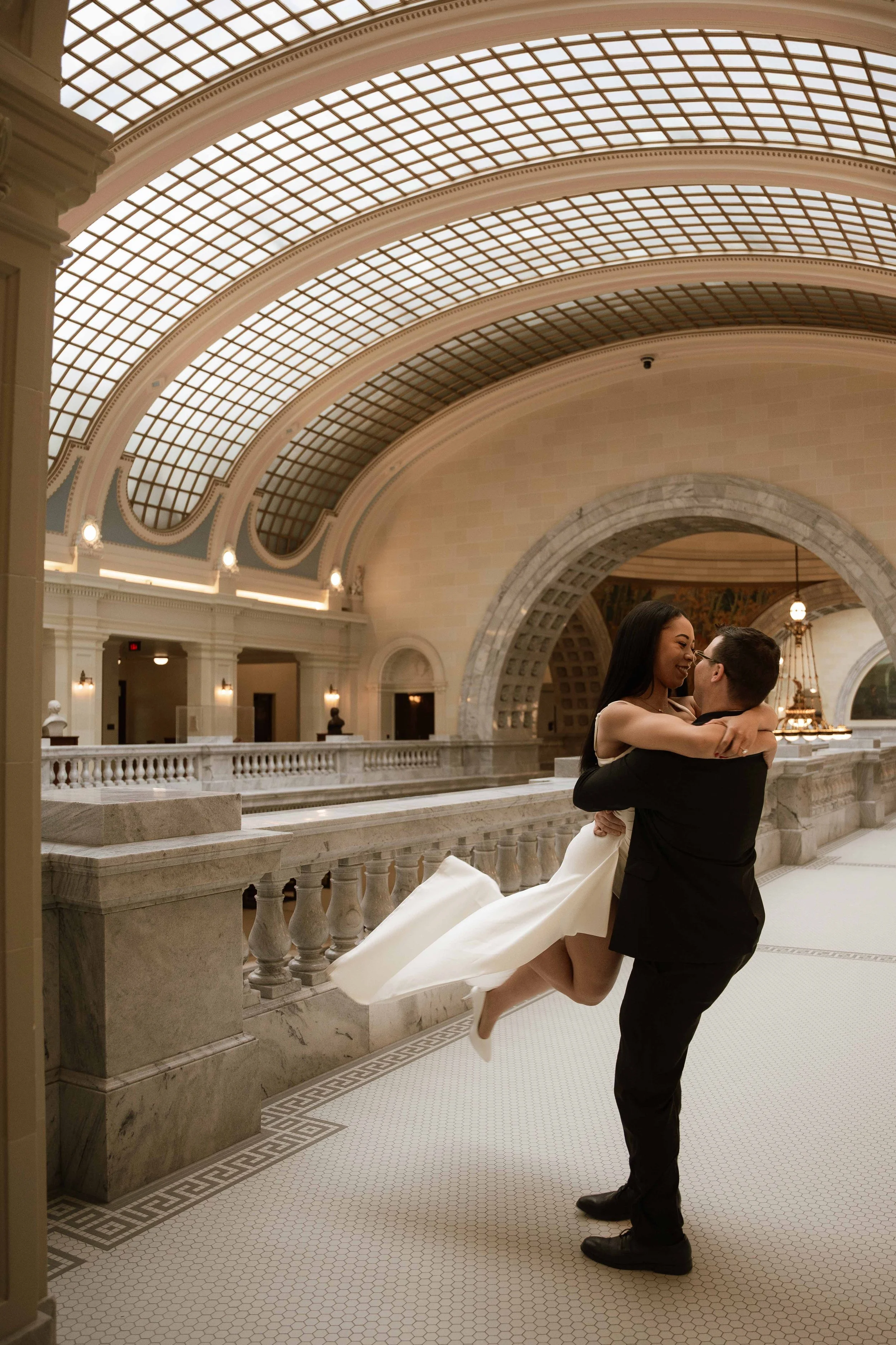 Utah State Capitol Engagement Photography Session