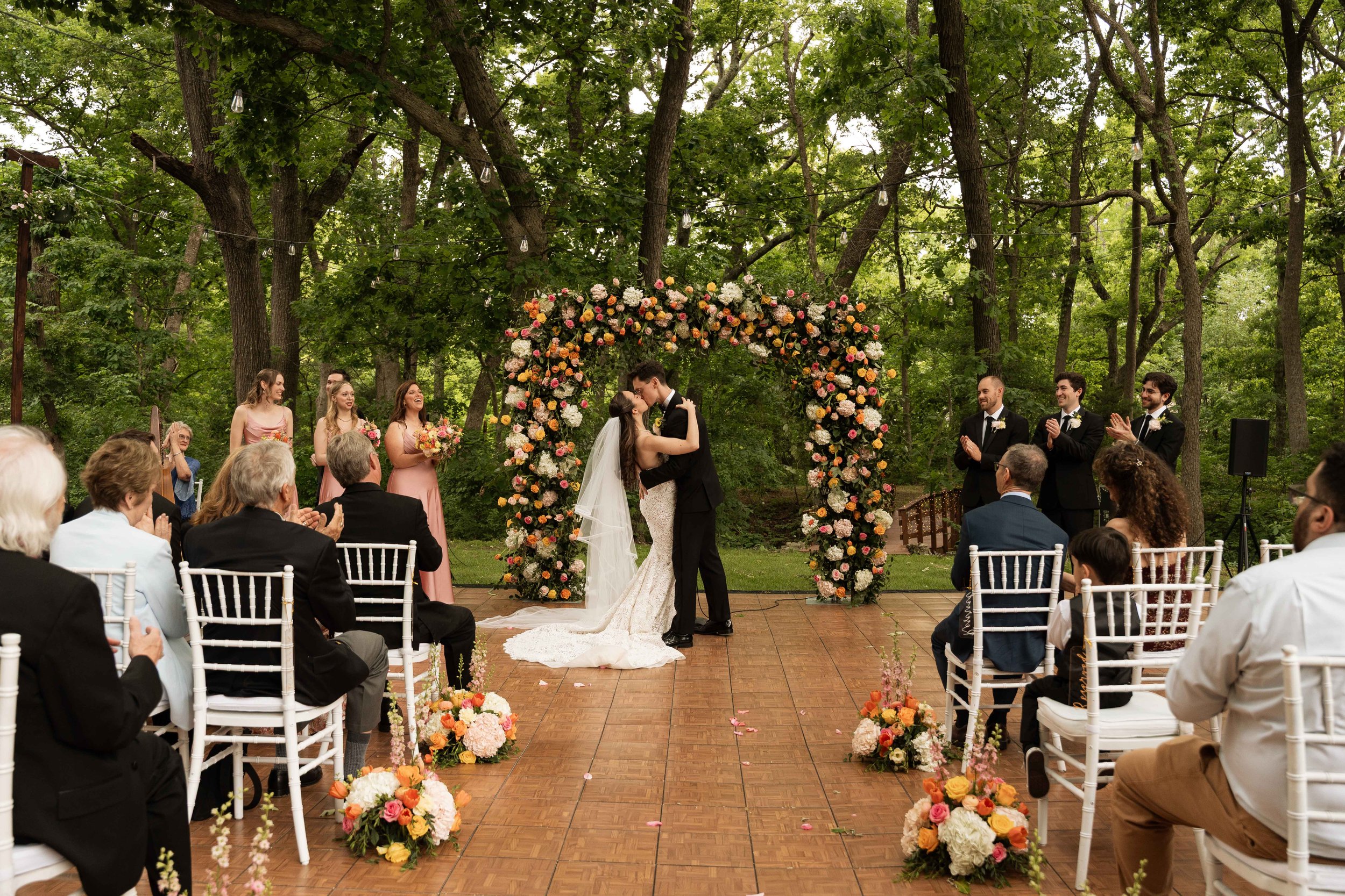 Dallas Texas Backyard Wedding Ceremony Photography