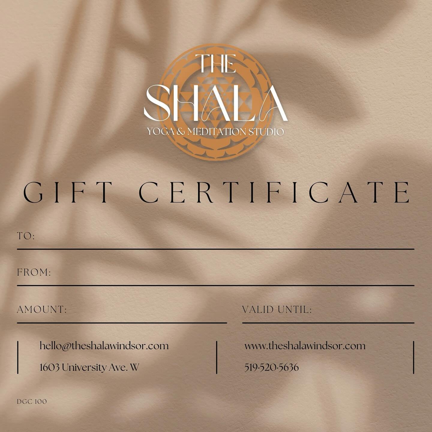 GIFT CERTIFICATES 🏷️

We&rsquo;ve got Gift Certificates ready for you to give yoga, meditation, and breathwork practices taught by educated and experienced teachers to the people you love. 

We&rsquo;re able to provide you with physical certificates