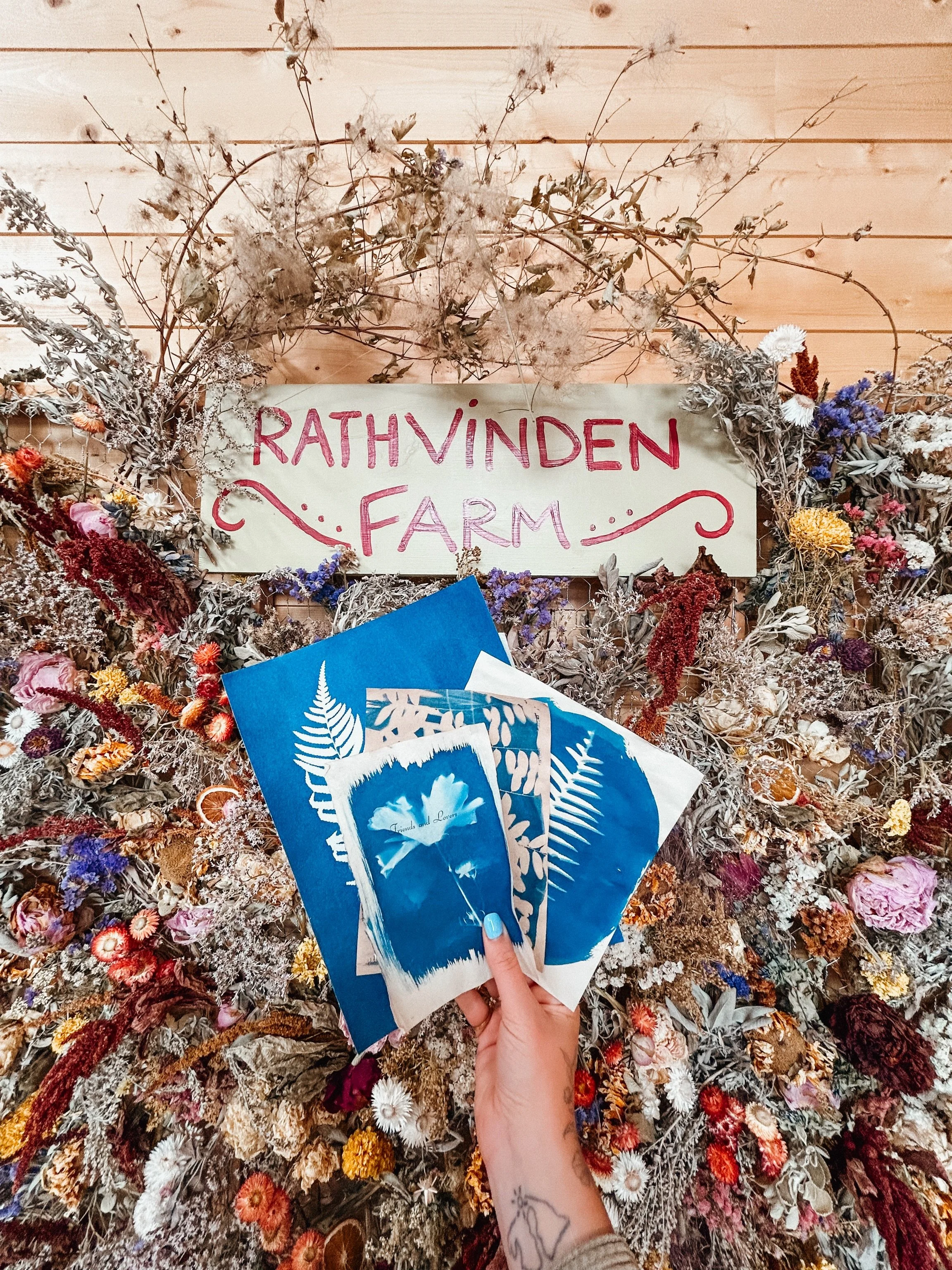 Cyanotype Workshop at Rathvinden 🌿

I&rsquo;m so excited to be hosting a cyanotype workshop at Rathvinden Flower Farm this summer. This one is a little different from my studio classes - less about diving deep into every step, and more about enjoyin
