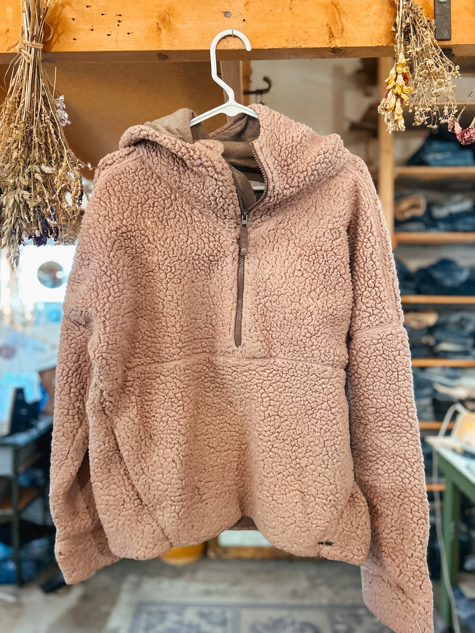 Prana 1/2 Zip Fleece Hoodie | Large