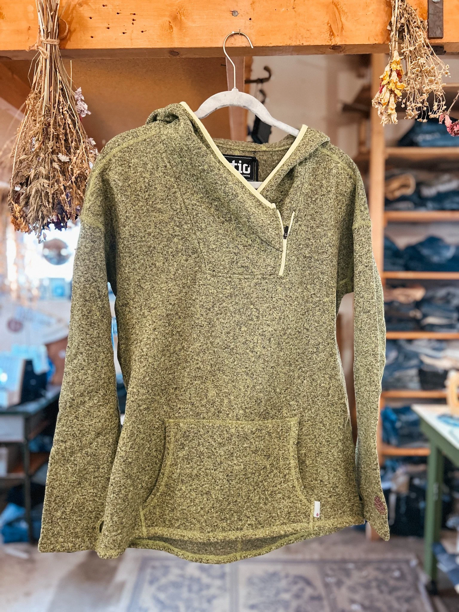 Stio Fleece Hoodie | Large (green)