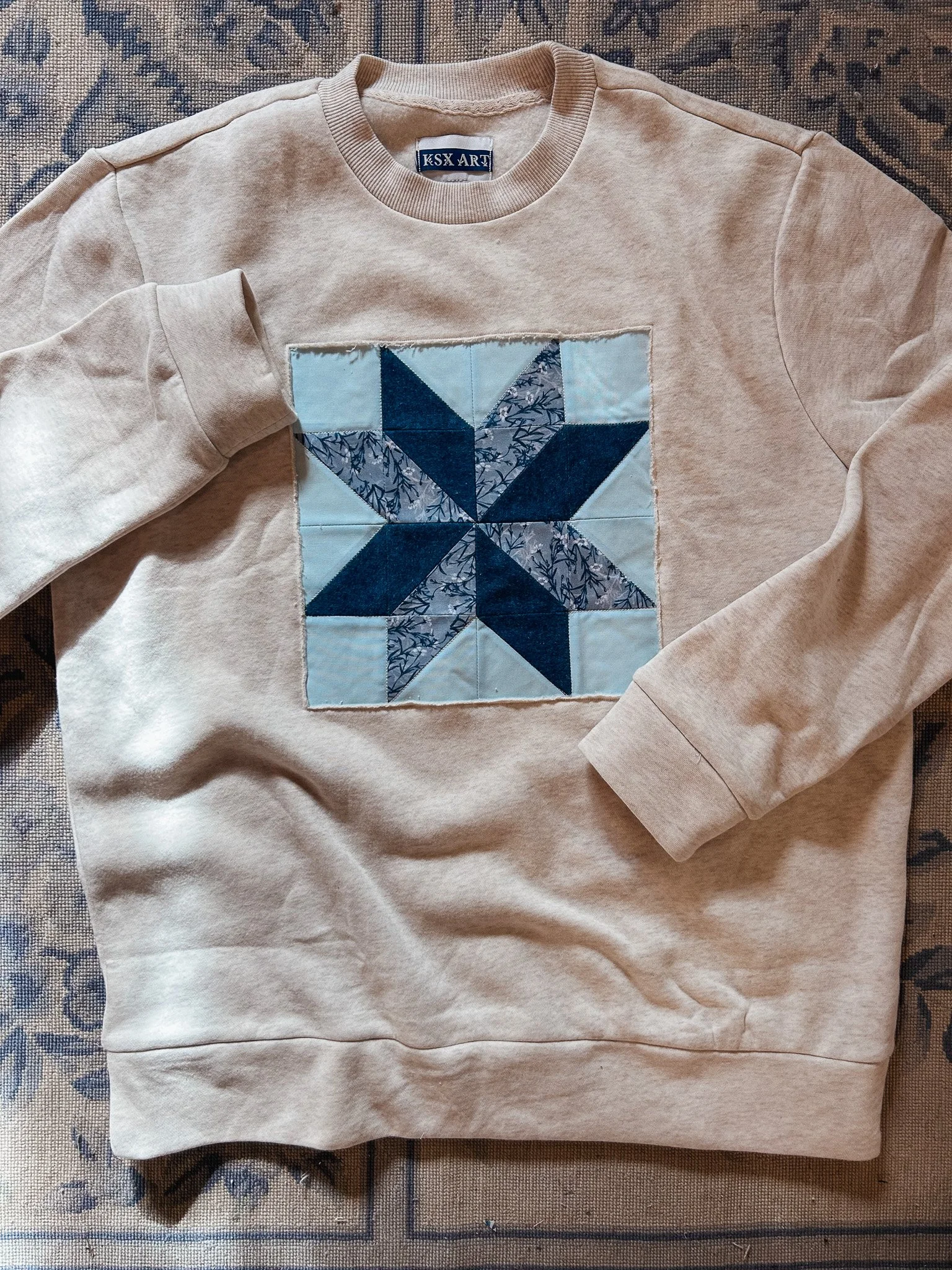 Quilt Crew Neck | Large