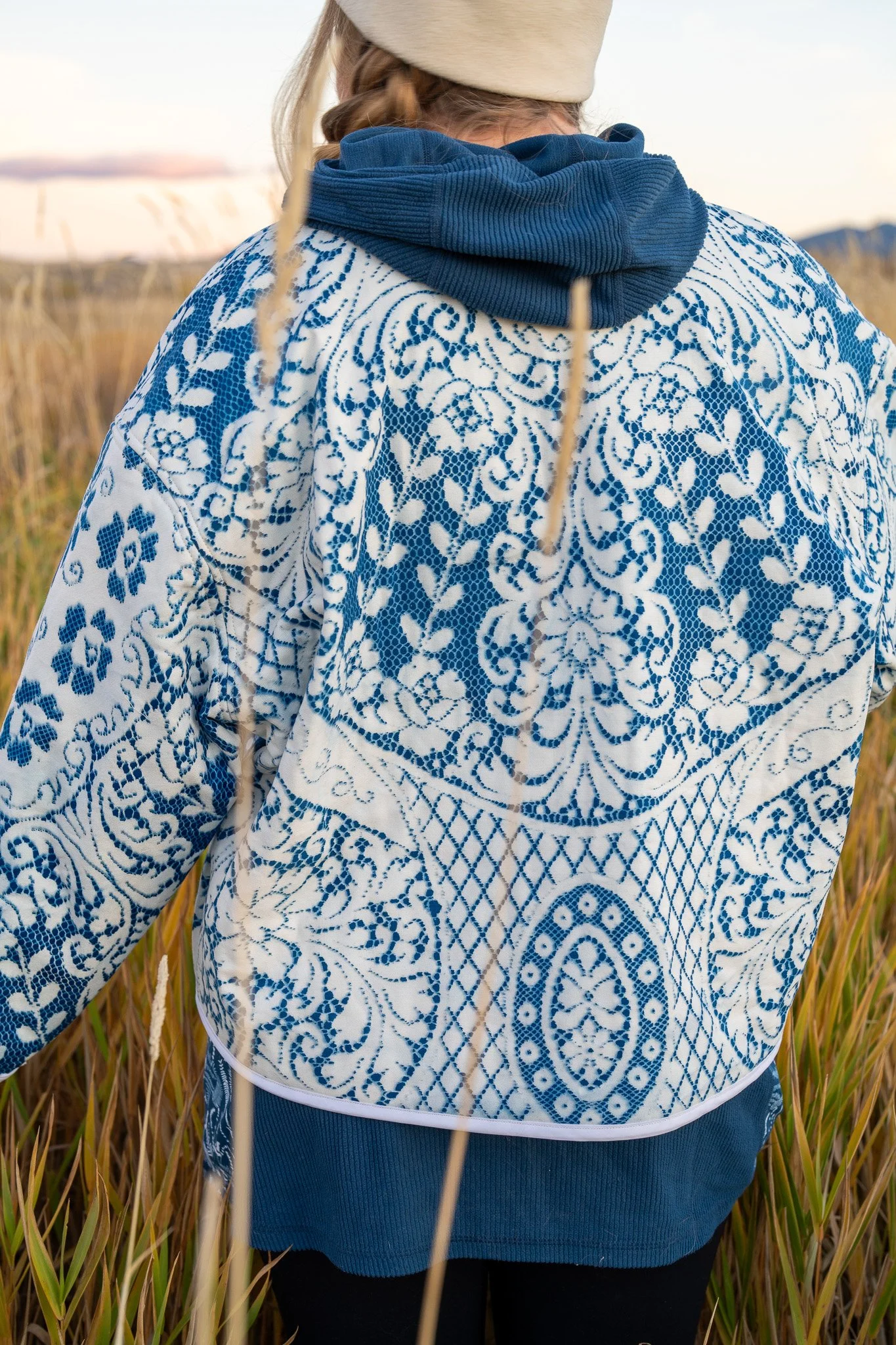 Lace Sun Print Jacket | Large