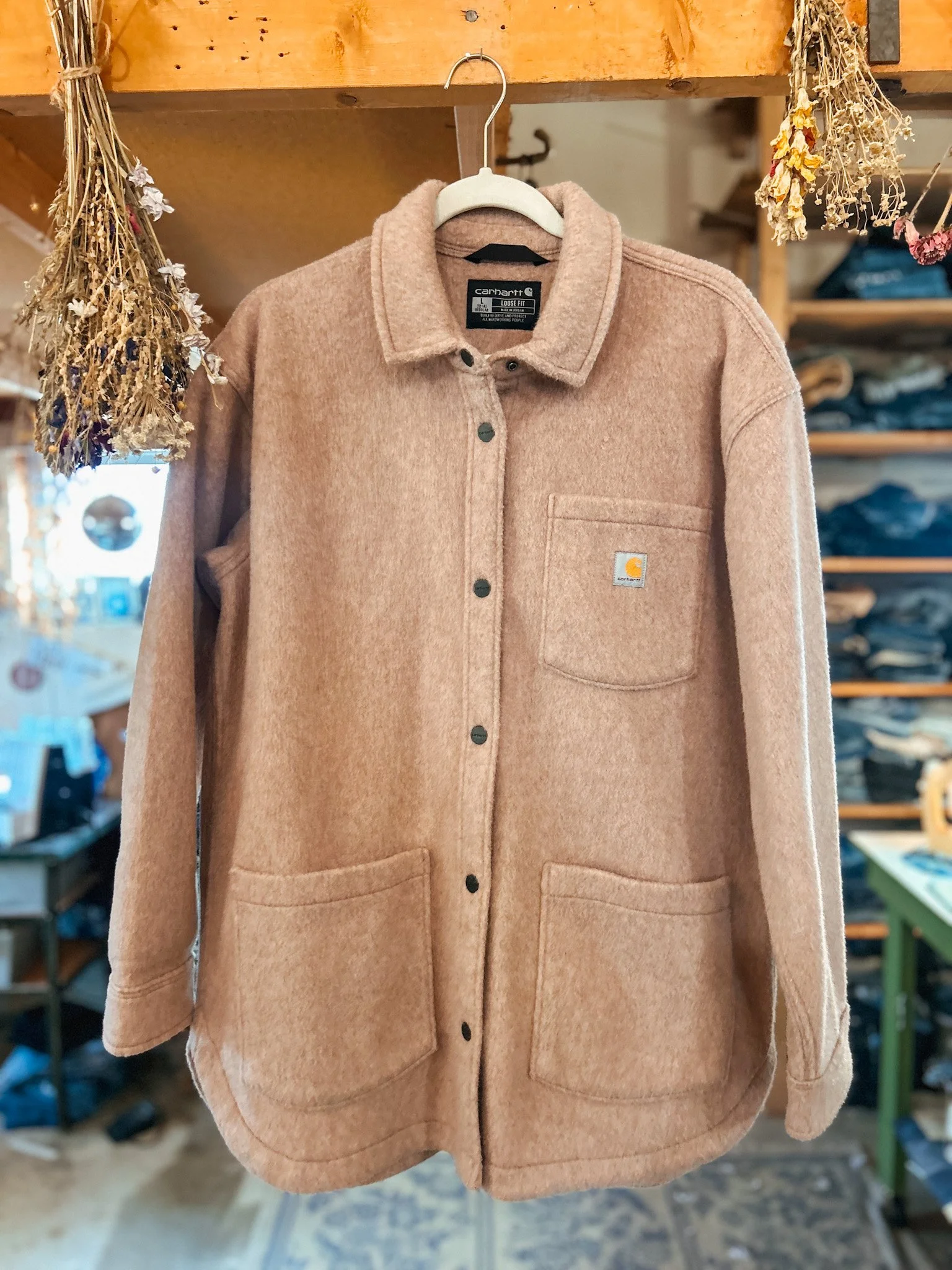 Carhartt Loose Fit Fleece ShirtJacket | Large