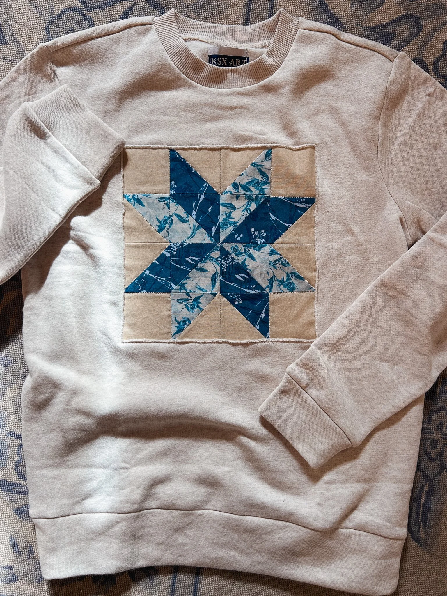 Quilt Crew Neck | Small