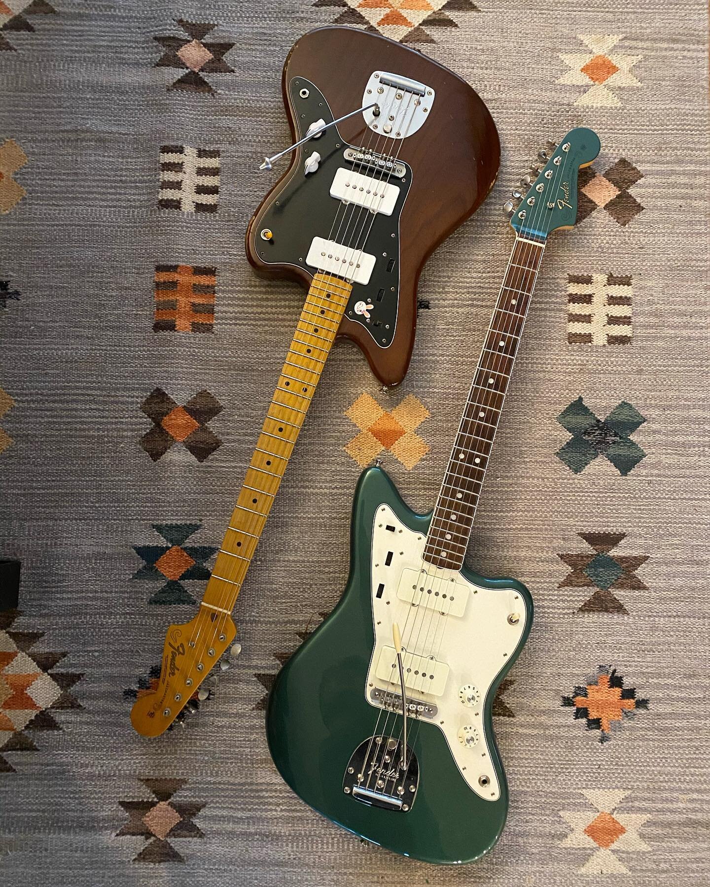 One in open D, another in drop C. Have another one otw. #portlandmusic #jazzmaster #shoegaze