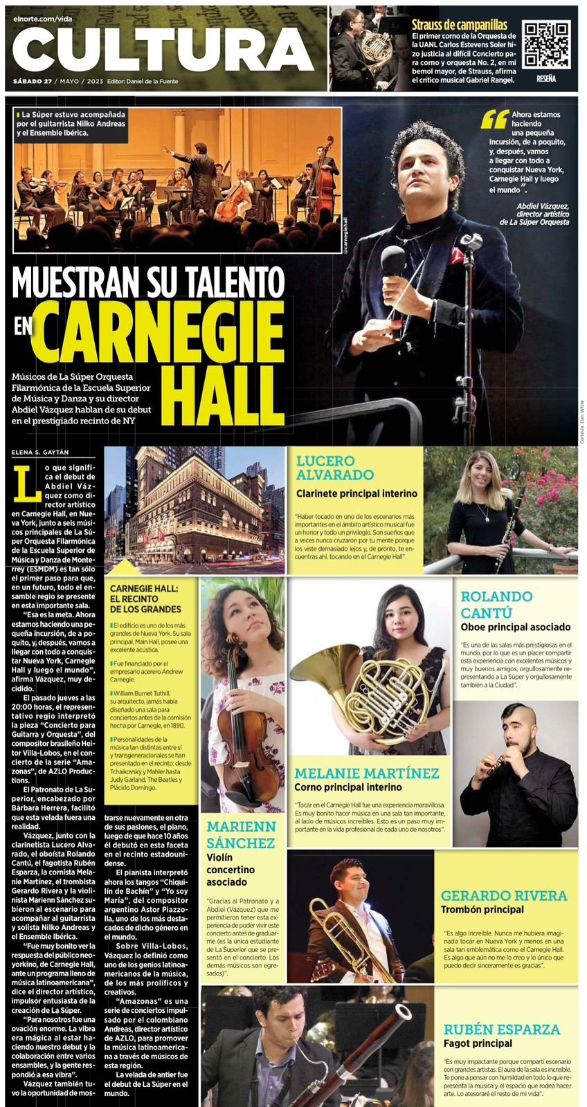 ARTÍCULO: La Súper Carnegie Hall