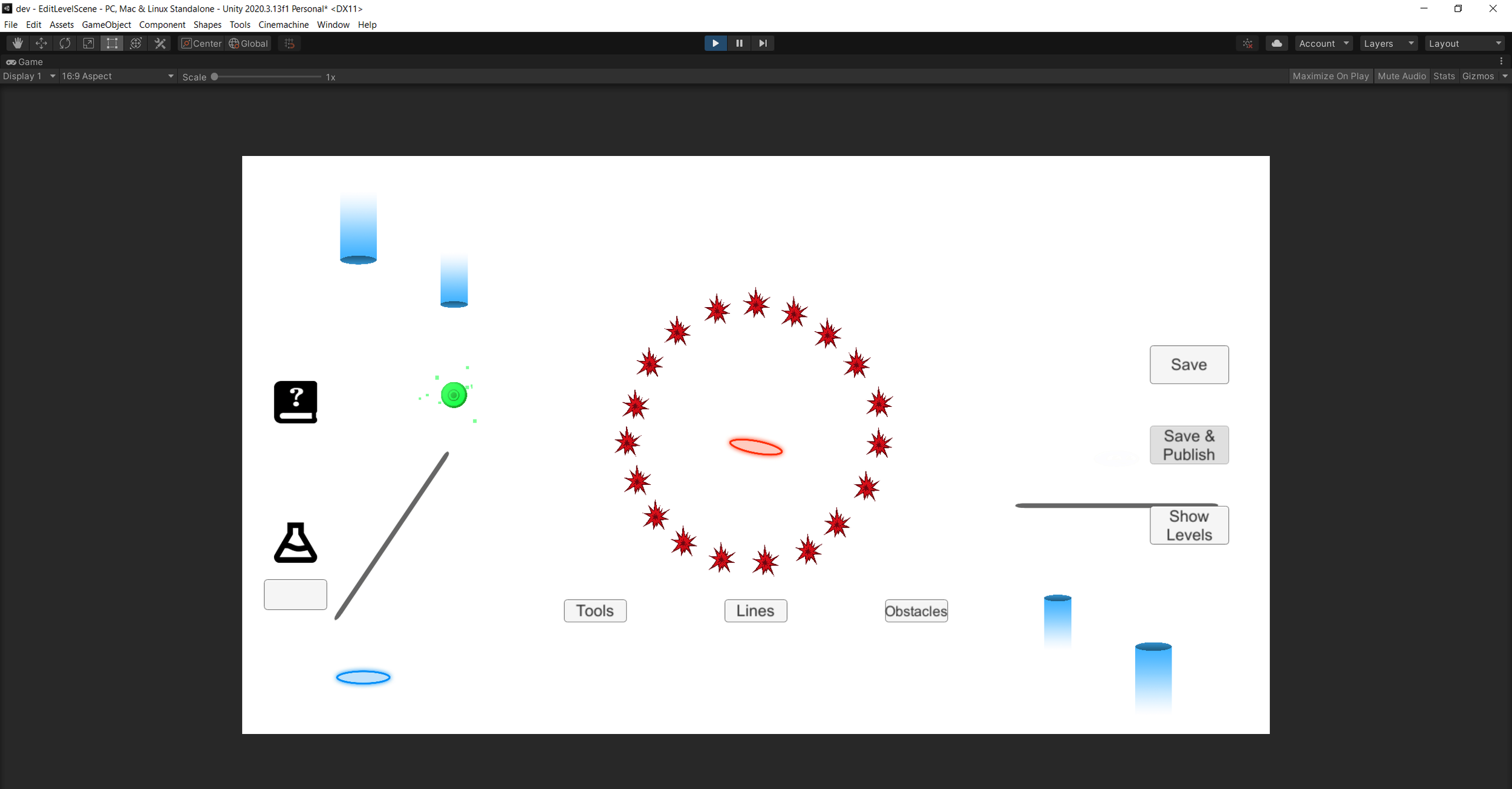 Early implementation of a preproduction sketch.