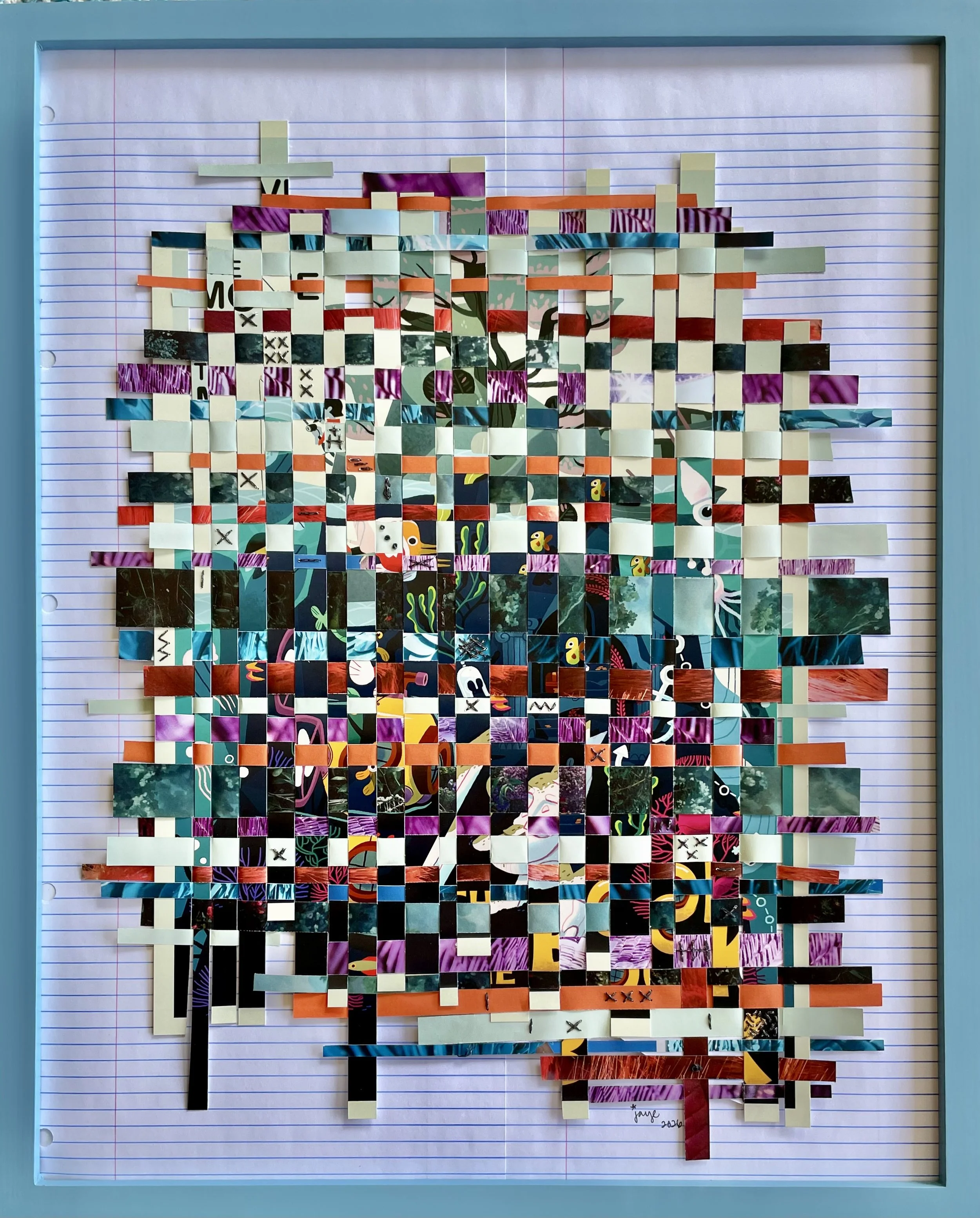 "Calamari" Analog Collage