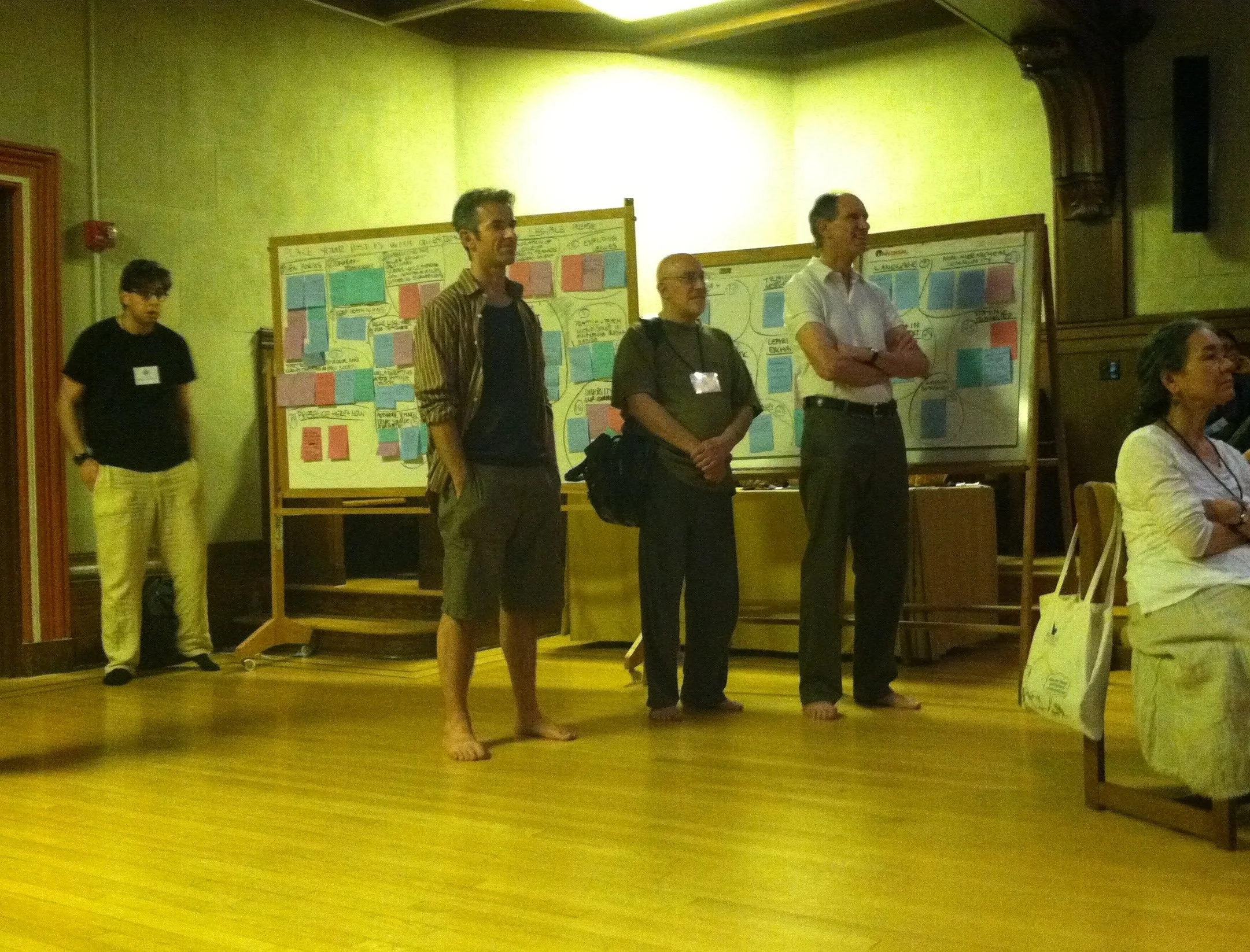 me, lurking very, very awkwardly at the back of Buddhist teacher conference in 2011