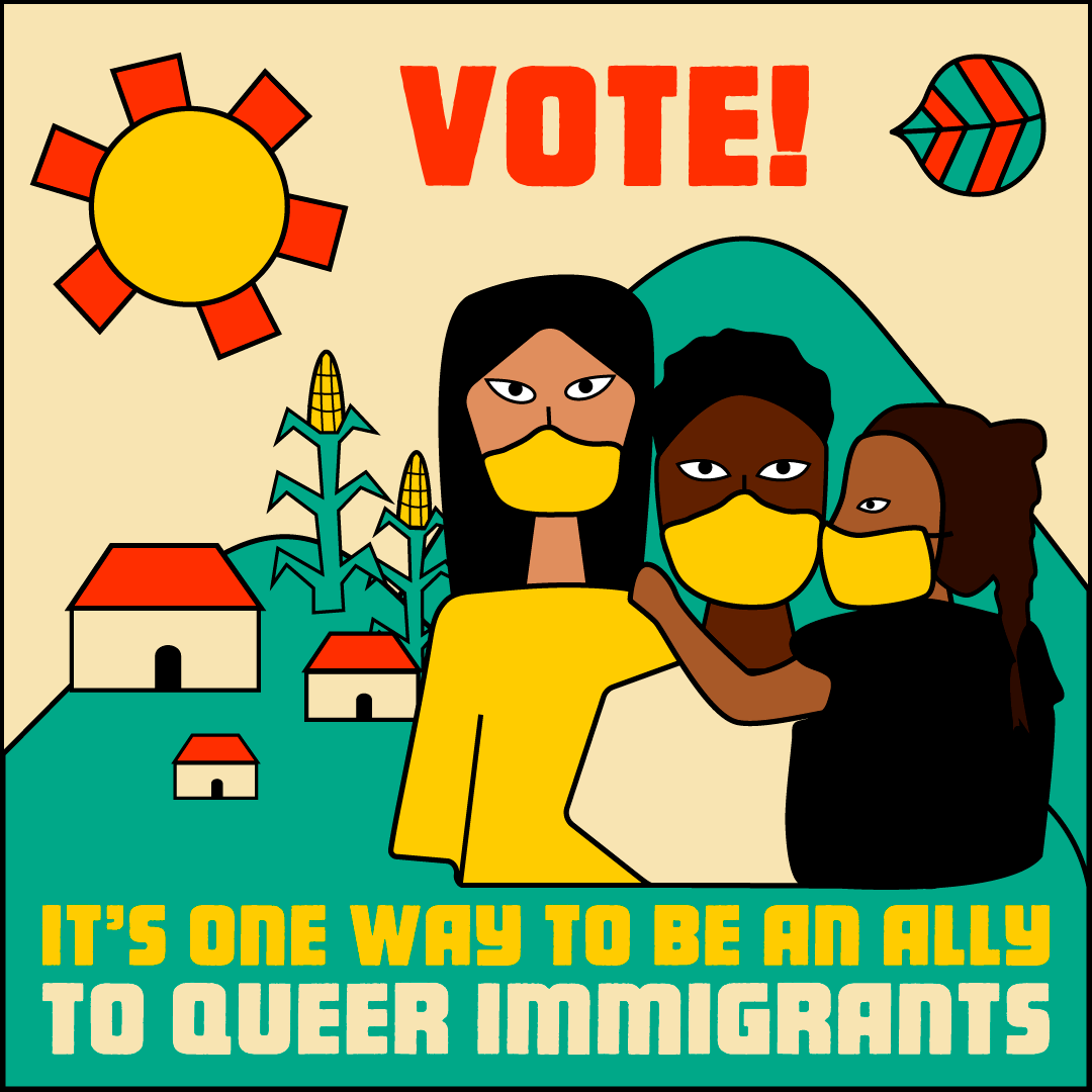  Art by Lani Rodriguez (IG: @backtalk.studio) for The Center for Cultural Power’s Bring the Movement to the Ballot Box campaign. 