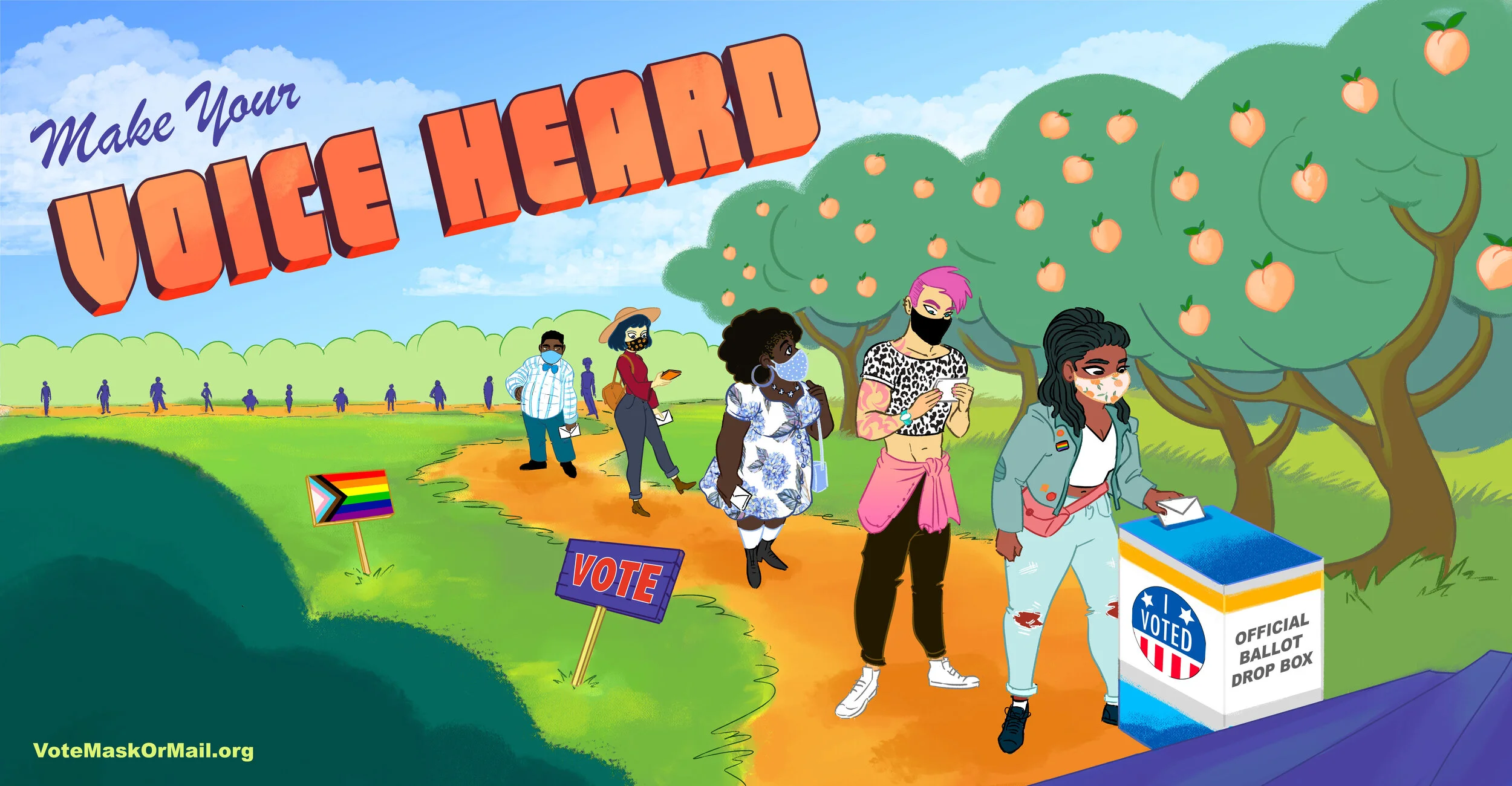    Make Your Voice Heard   | Simone Stivi (IG: @simone.stivi) | Digital Illustration Commissioned by Culture Surge 