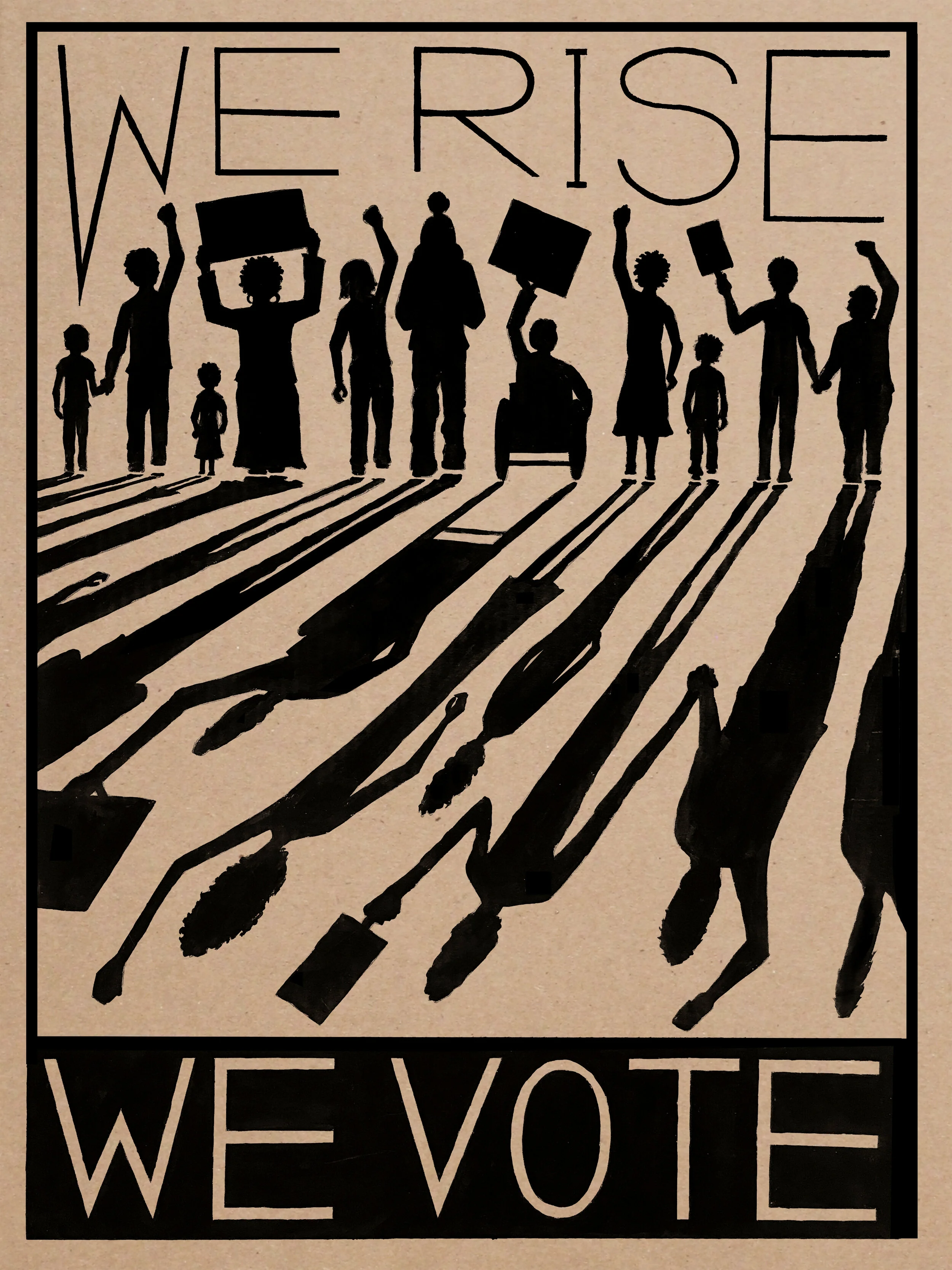    We Rise We Vote   | Jennifer Bloomer | Commissioned by Amplifier Art 